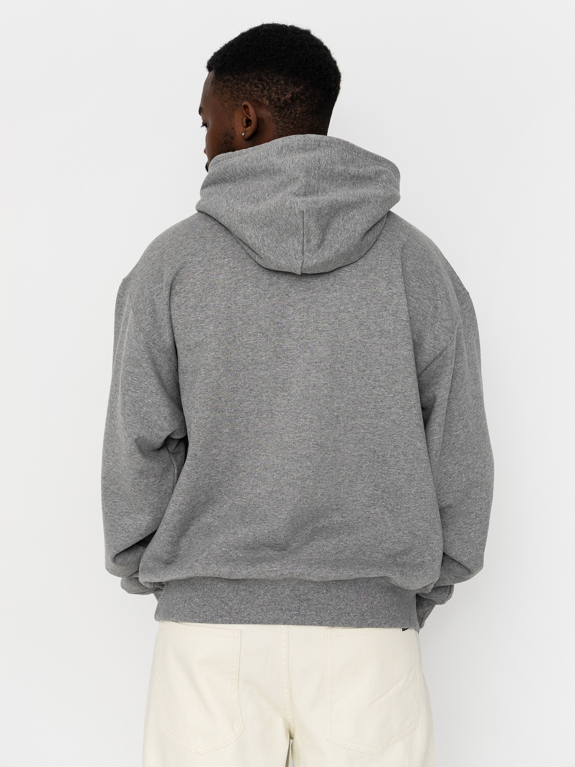 Mikina s kapucí Vans Left Chest II HD (cement heather)