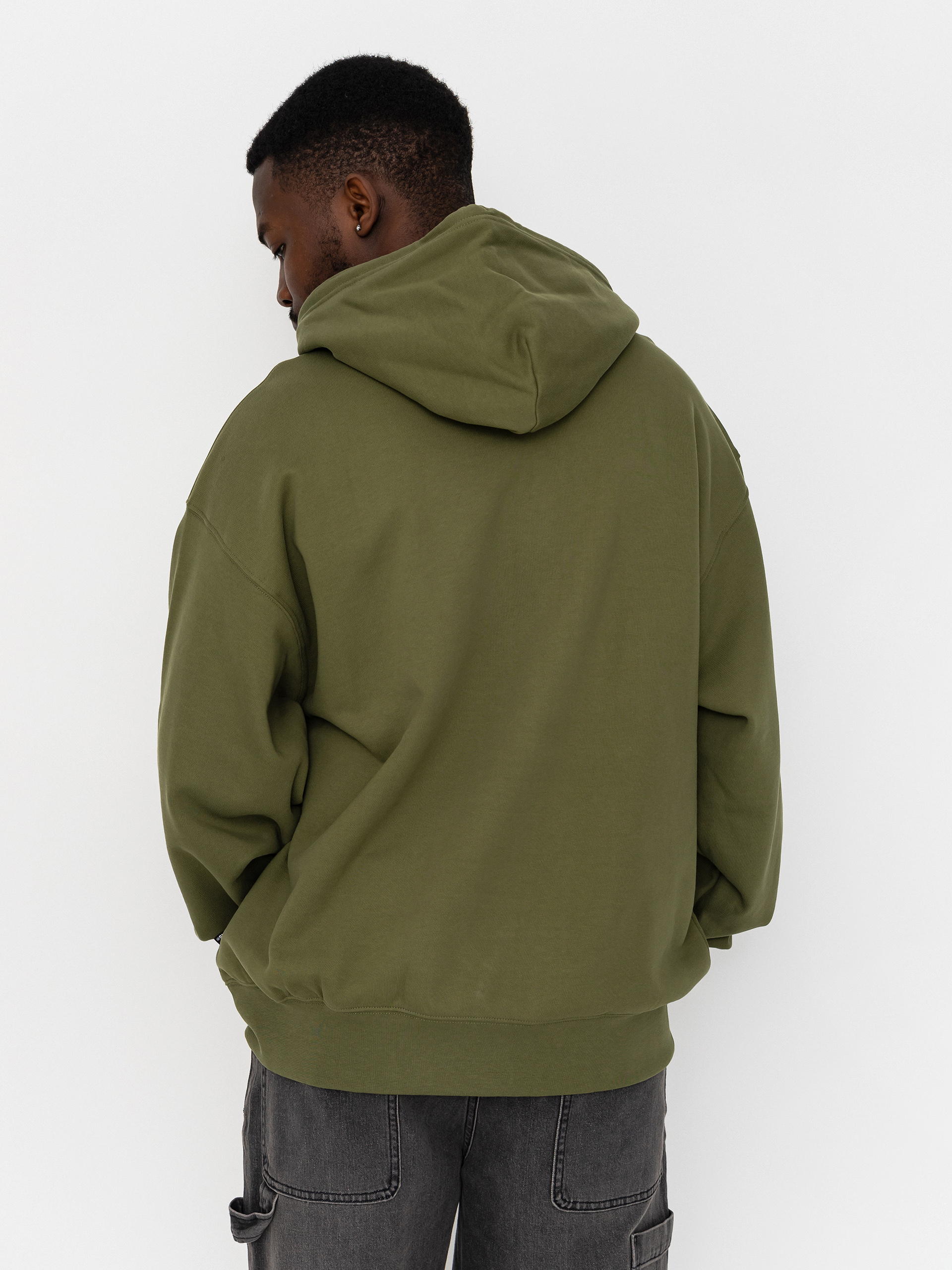 Mikina s kapucí Vans Left Chest II HD (green balsam)