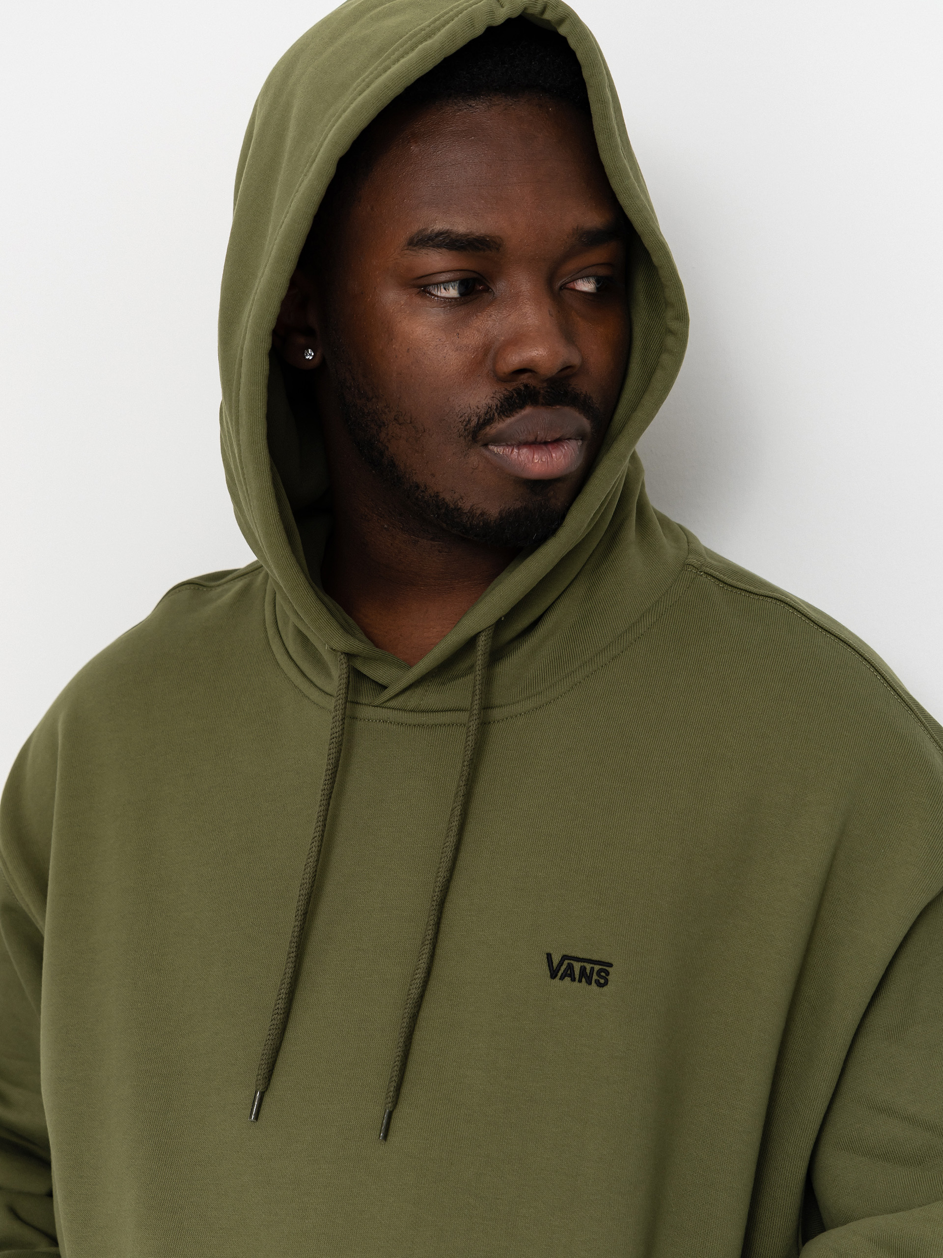 Mikina s kapucí Vans Left Chest II HD (green balsam)