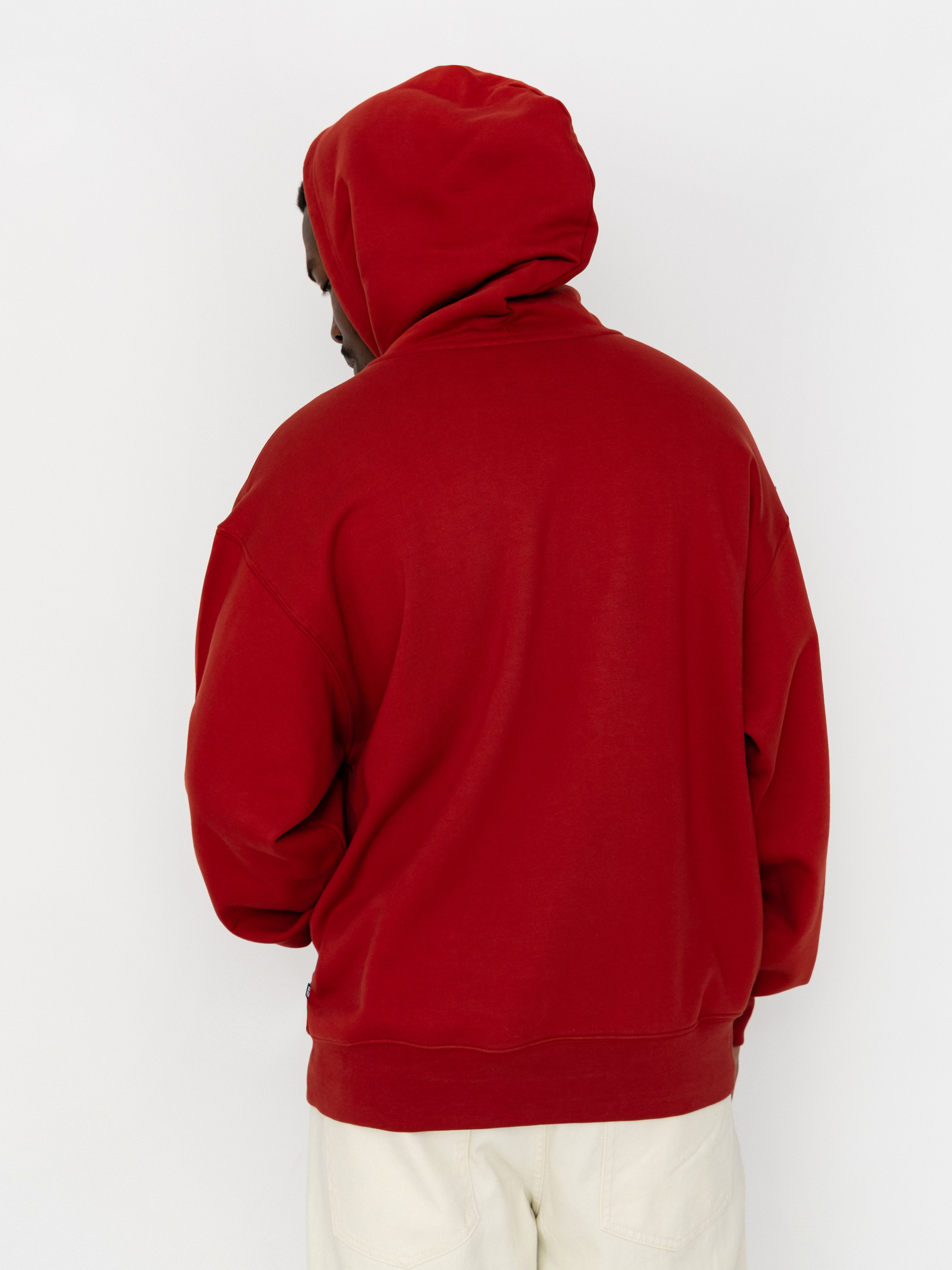Mikina s kapucí Vans Left Chest II HD (poppy ember)