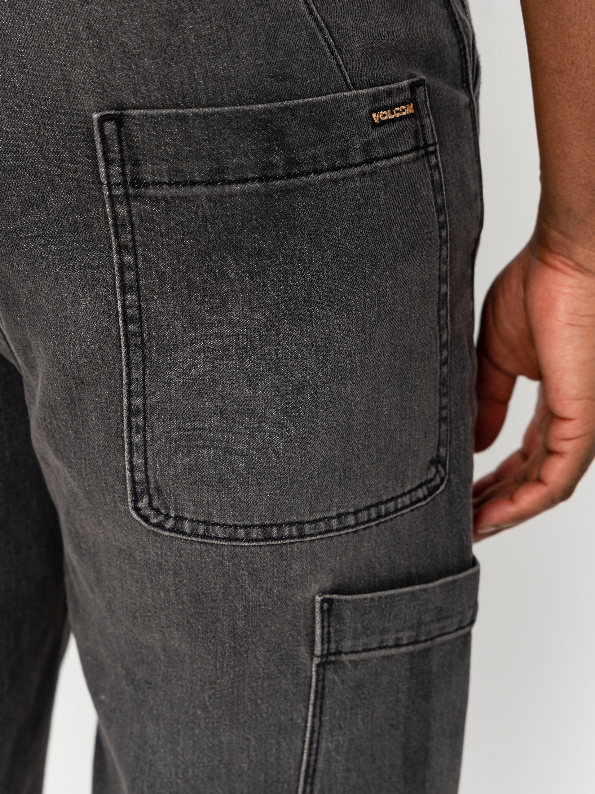 Kalhoty Volcom Kraftsman II (black grey)
