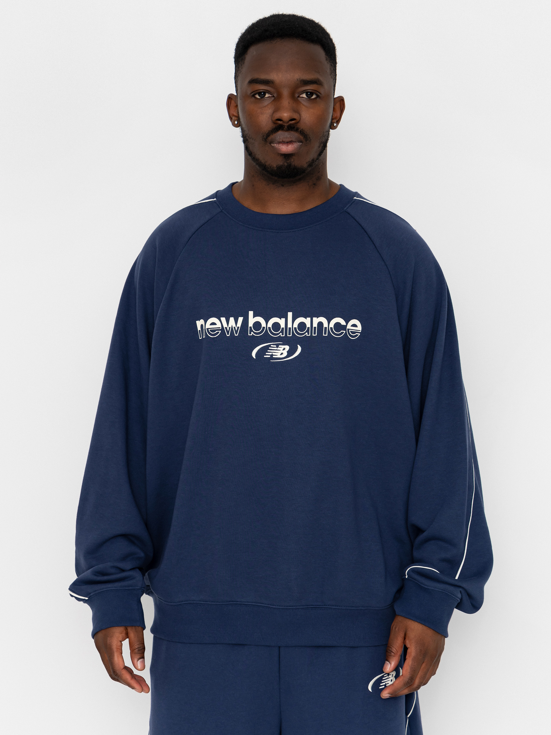 Mikina New Balance Trackside French Terry (navy)