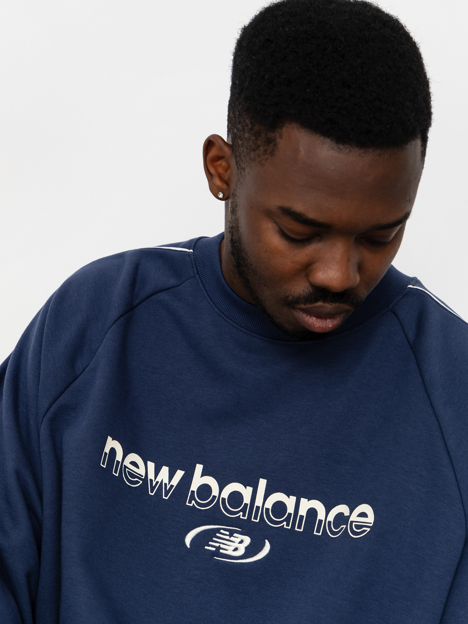 Mikina New Balance Trackside French Terry (navy)