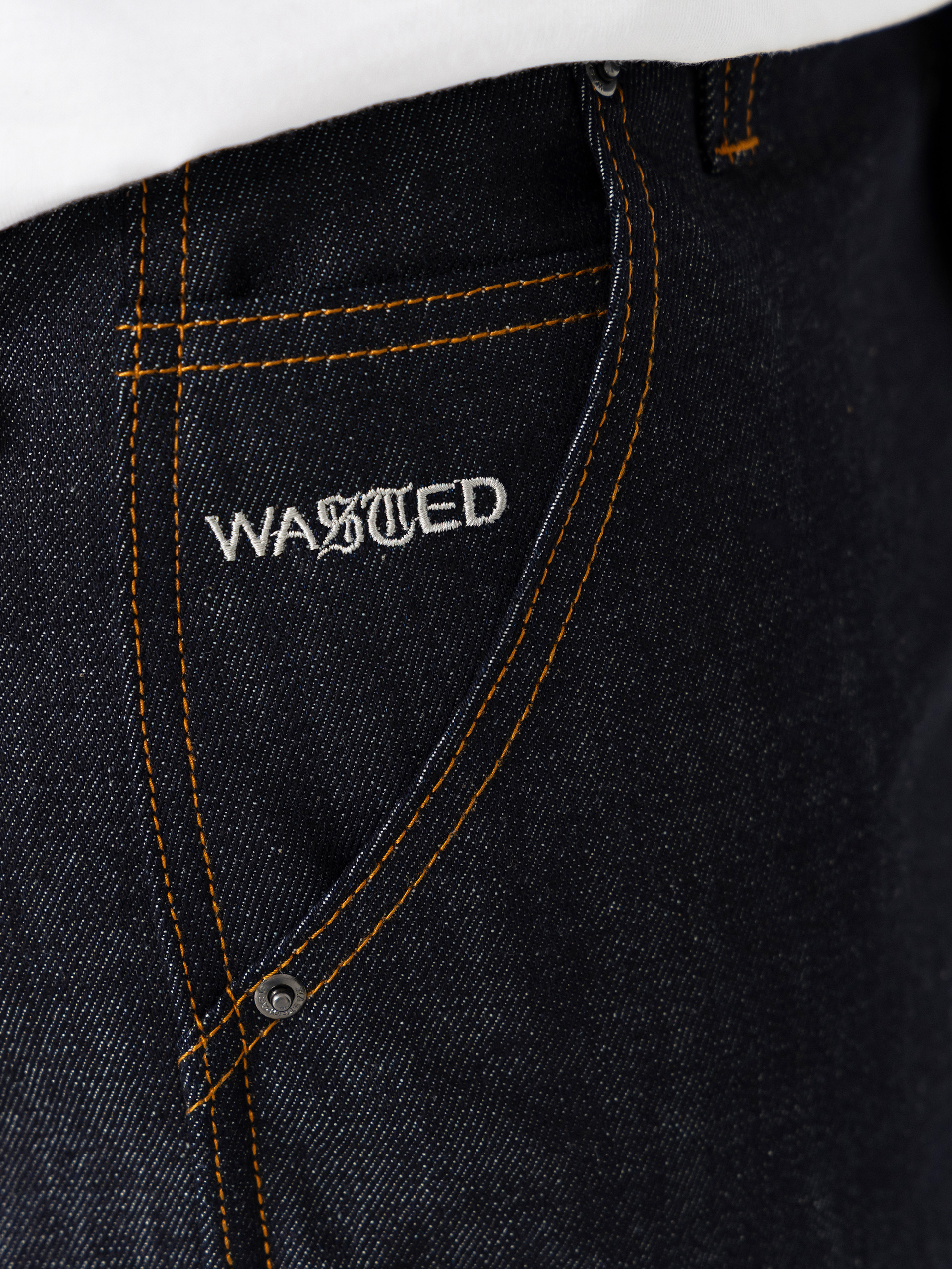 Kalhoty Wasted Paris Bleached Manc (acid washed blue)