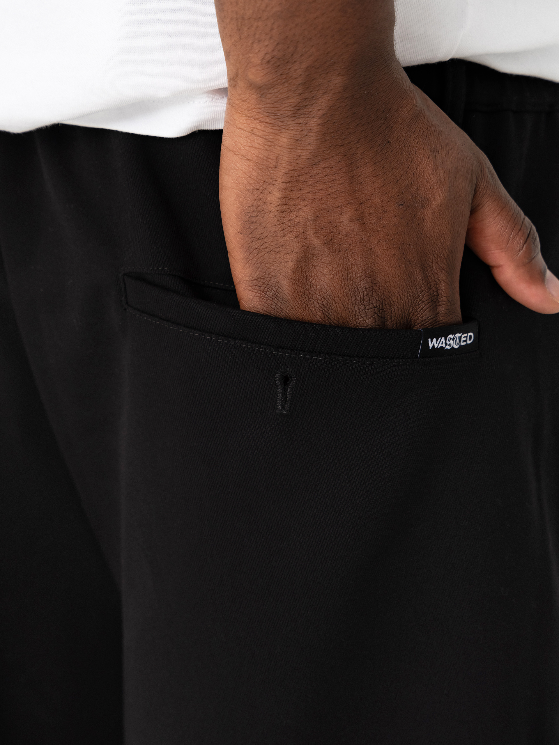 Kraťasy Wasted Paris Pleated (black)