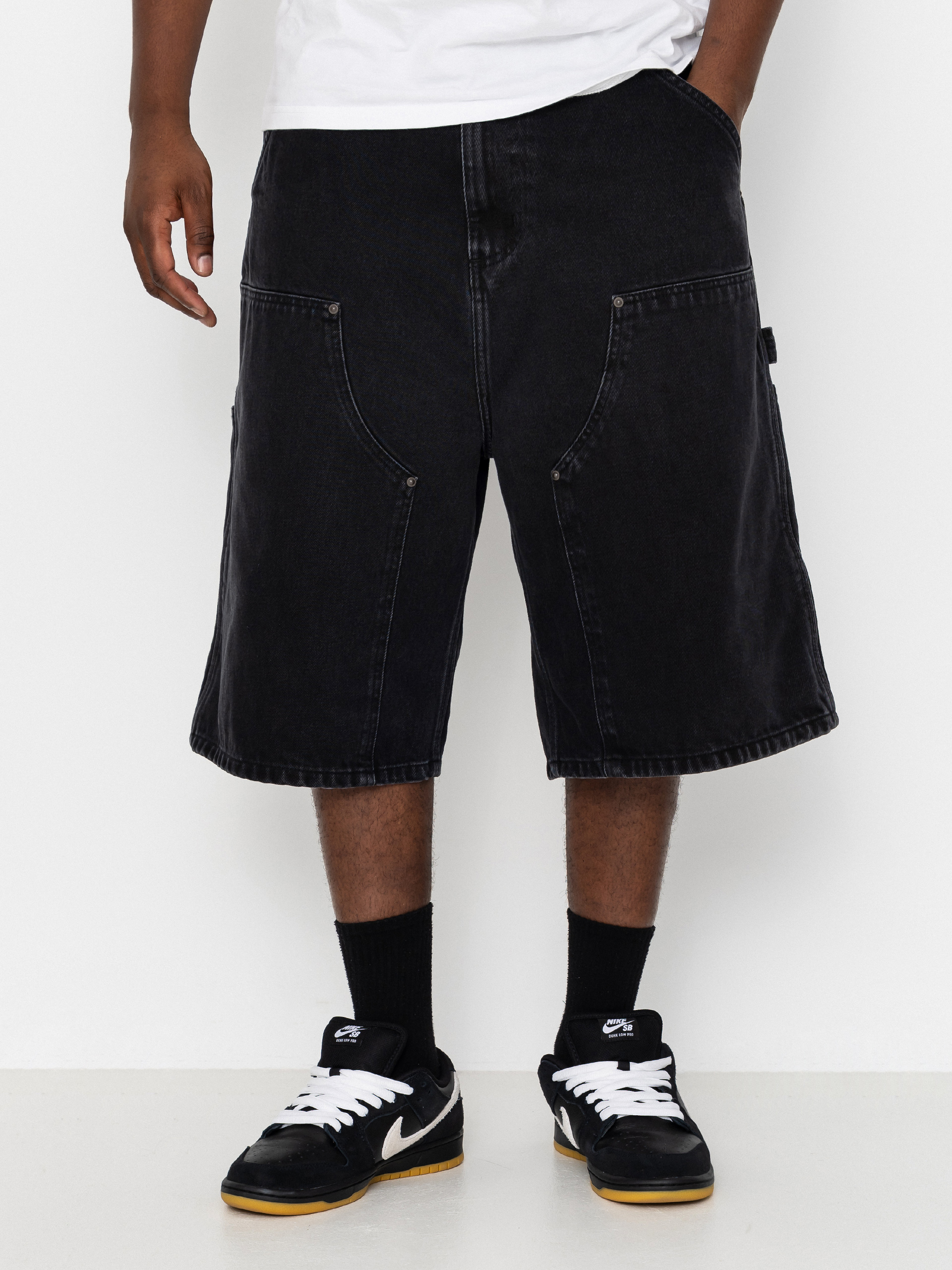 Kraťasy Carhartt WIP OG Double Knee (black stone washed)