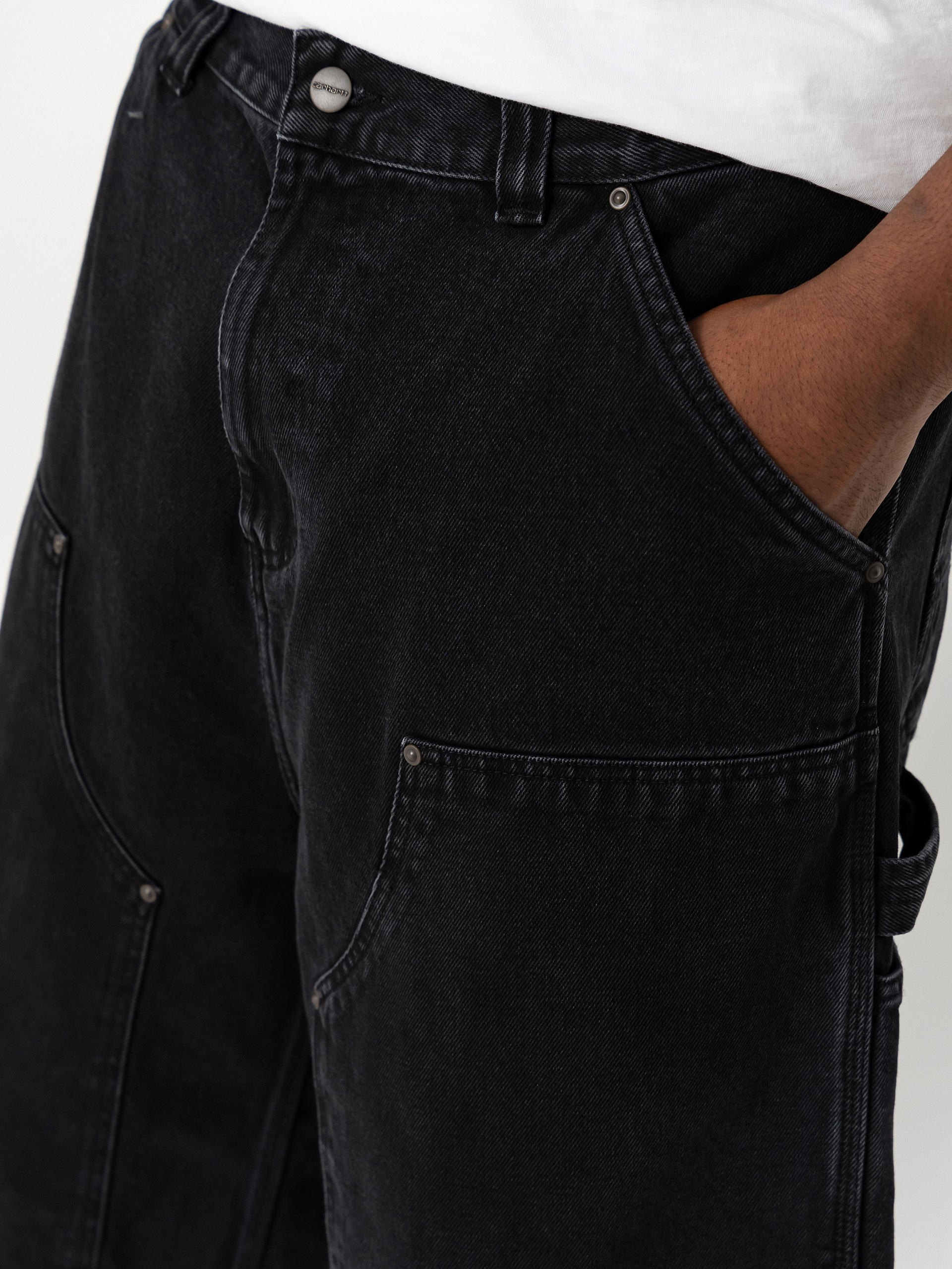 Kraťasy Carhartt WIP OG Double Knee (black stone washed)