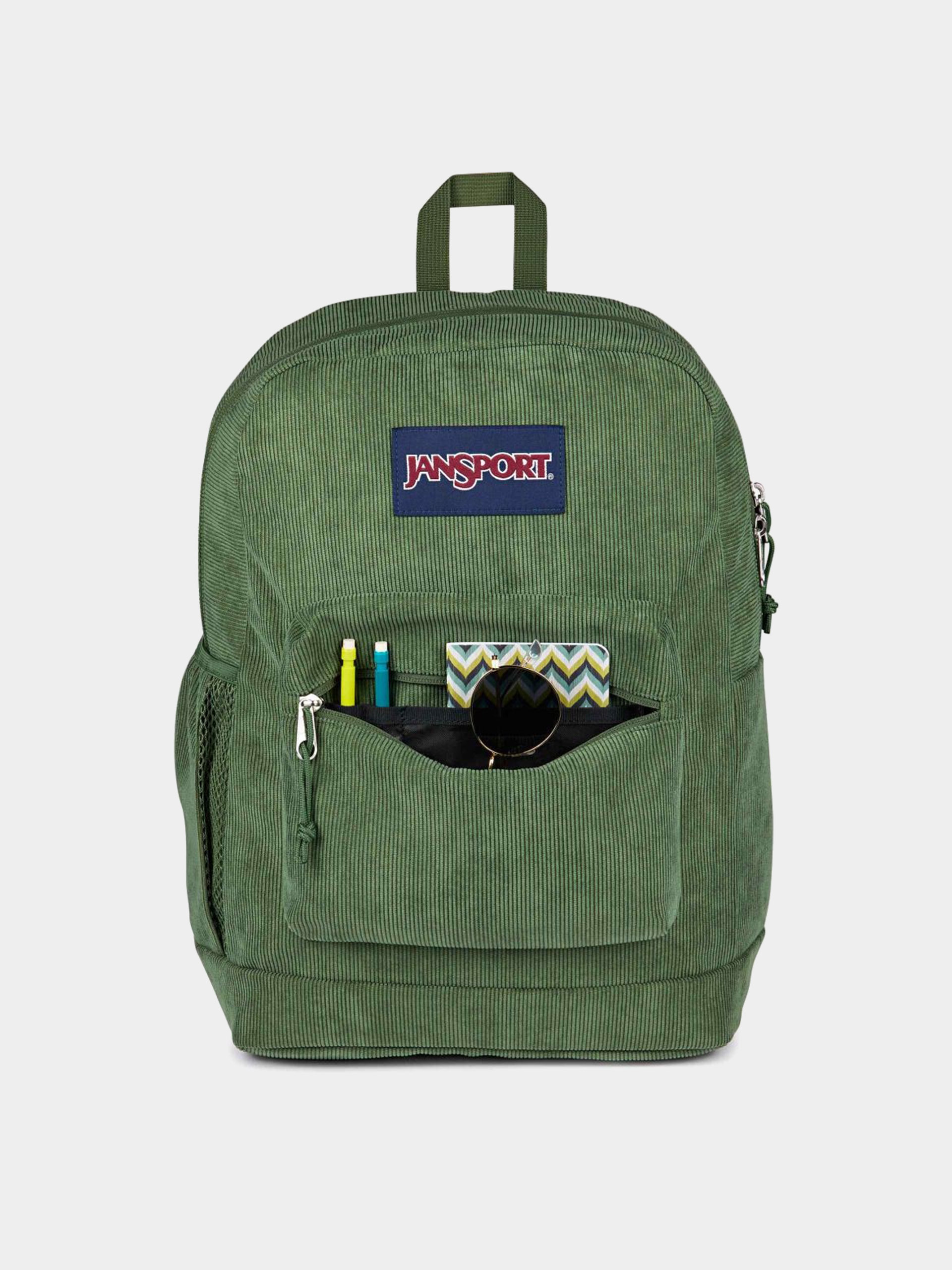 Batoh JanSport Cross Town Plus Remix (cargo green corduroy)
