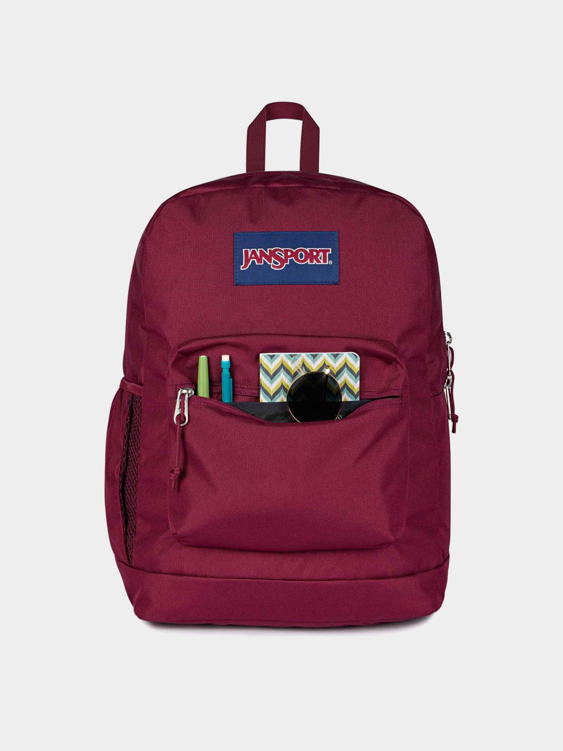 Batoh JanSport Cross Town Plus (cherry laquer)