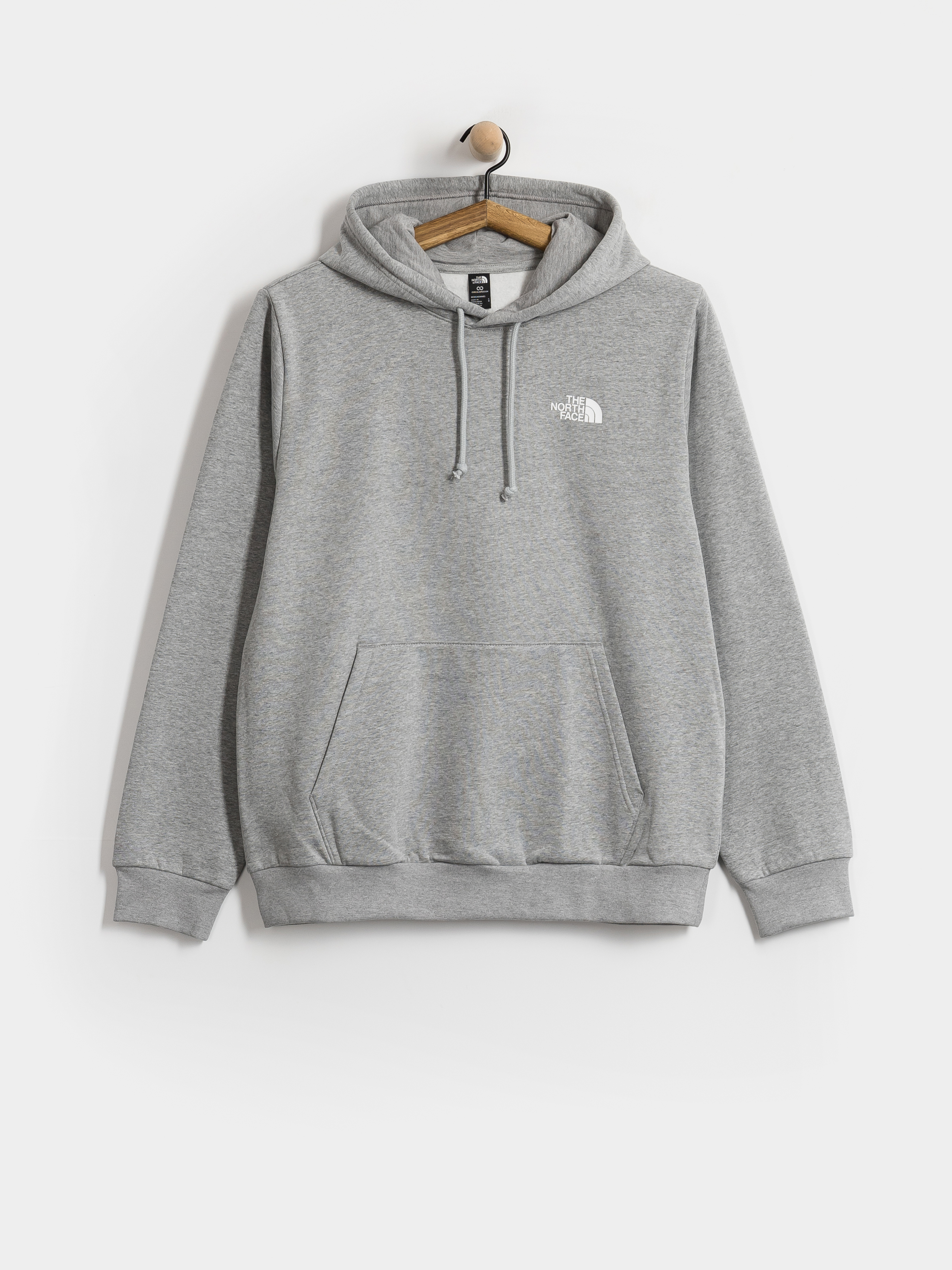 Mikina s kapucí The North Face Evolution Box Nse Regular HD (tnf pale grey heather)