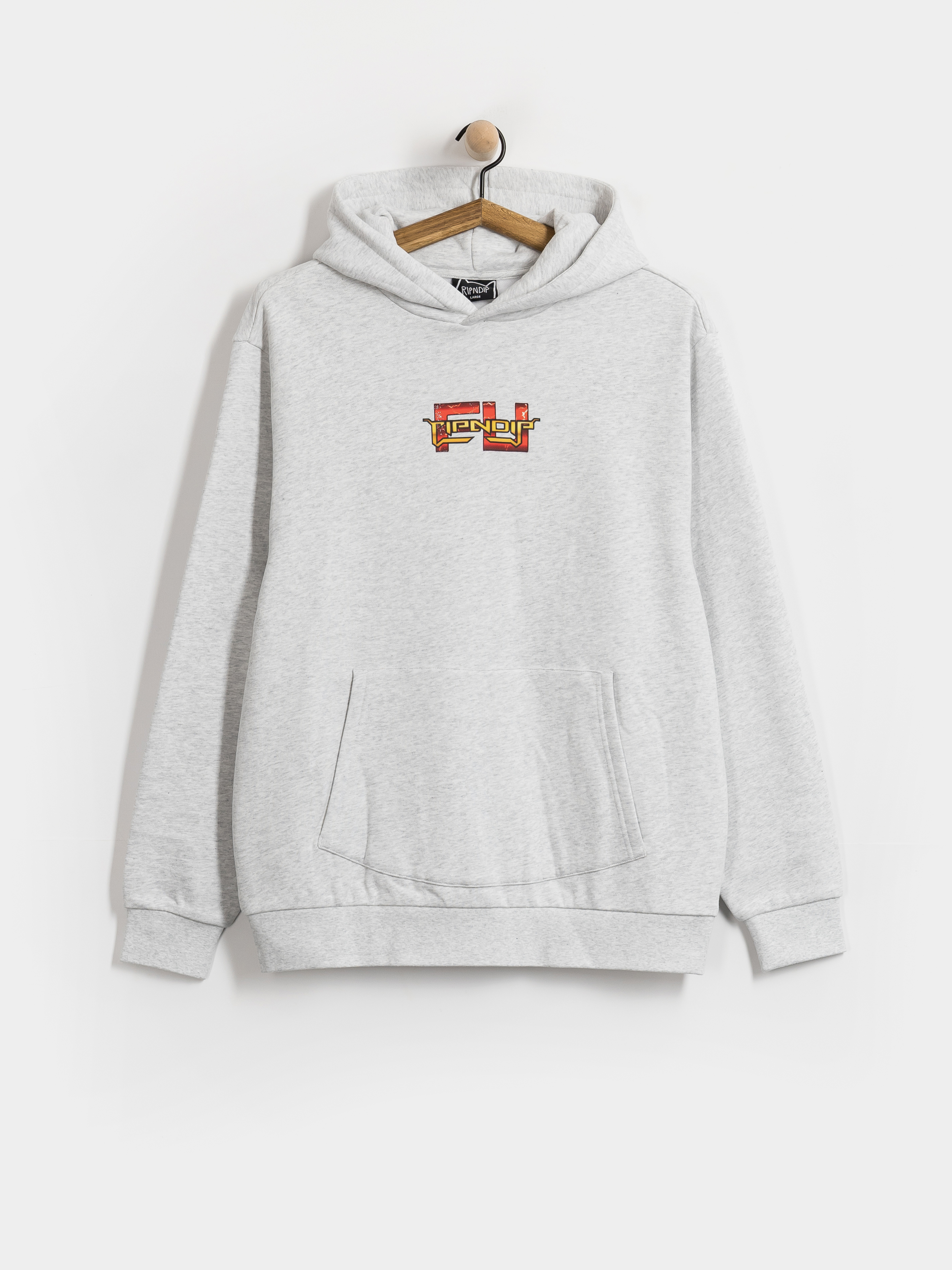 Mikina s kapucí RipNDip Fight HD (ash heather)