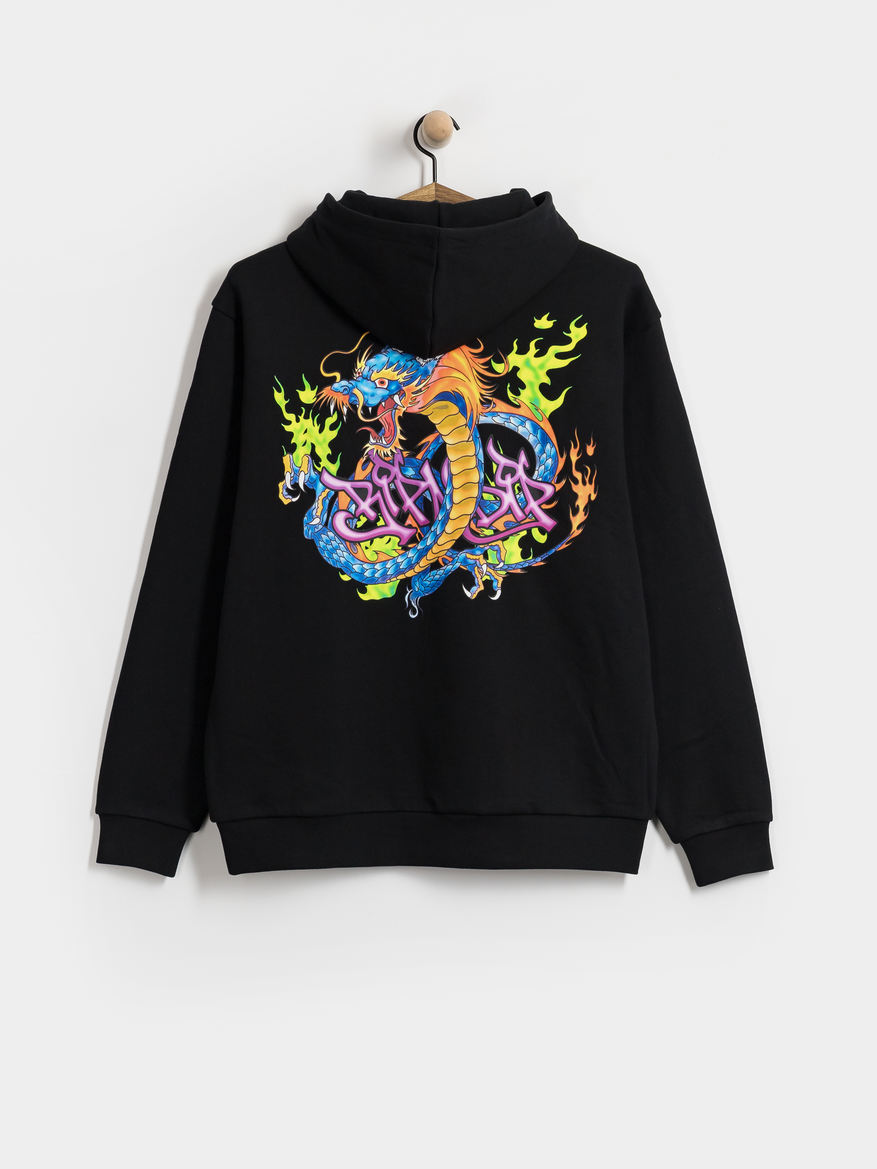 Mikina s kapucí RipNDip Dragonology HD (black wash)