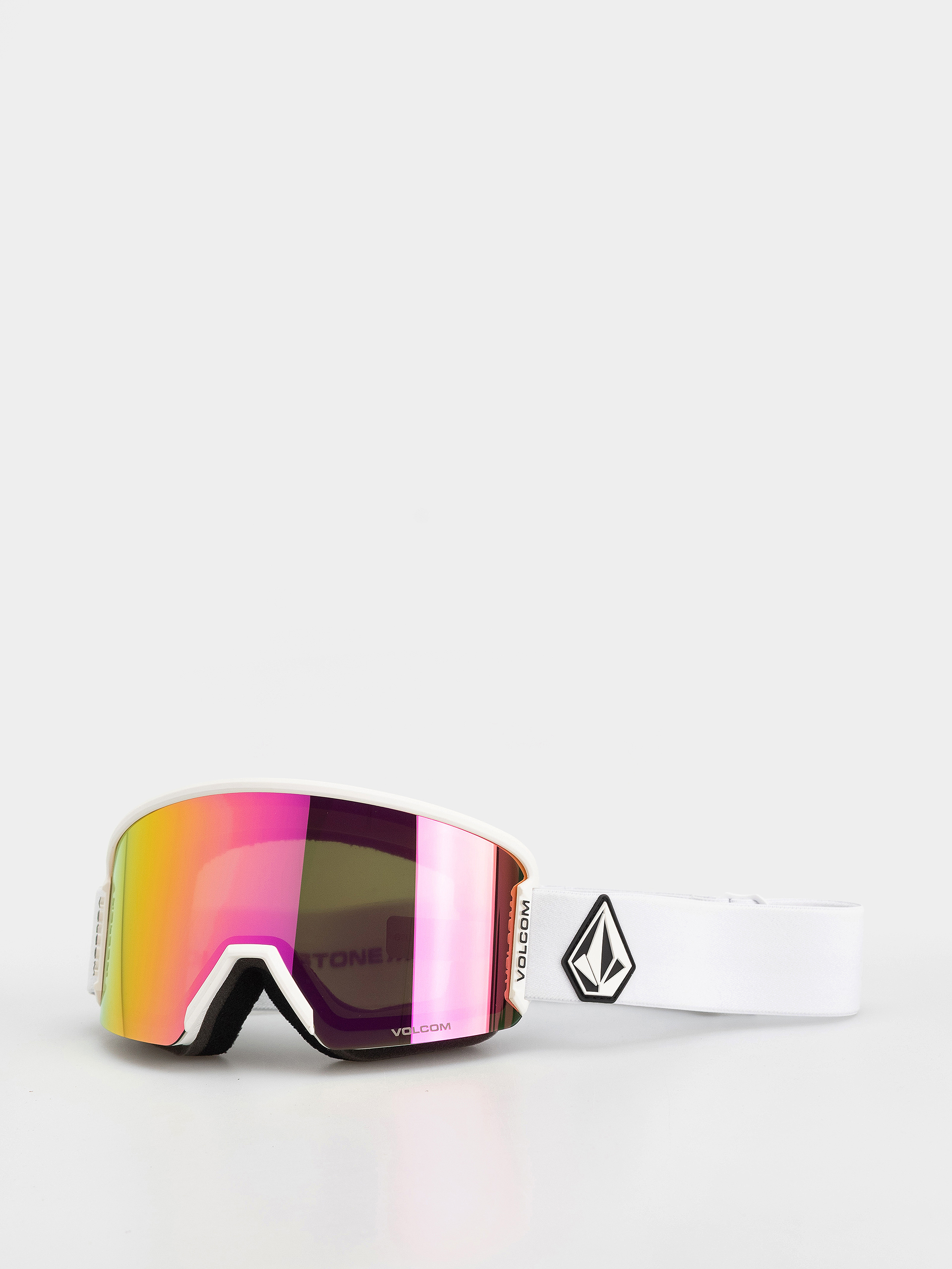 Brýle na snowboard Volcom Garden 2 (matte white/pink chrome+bl yellow)