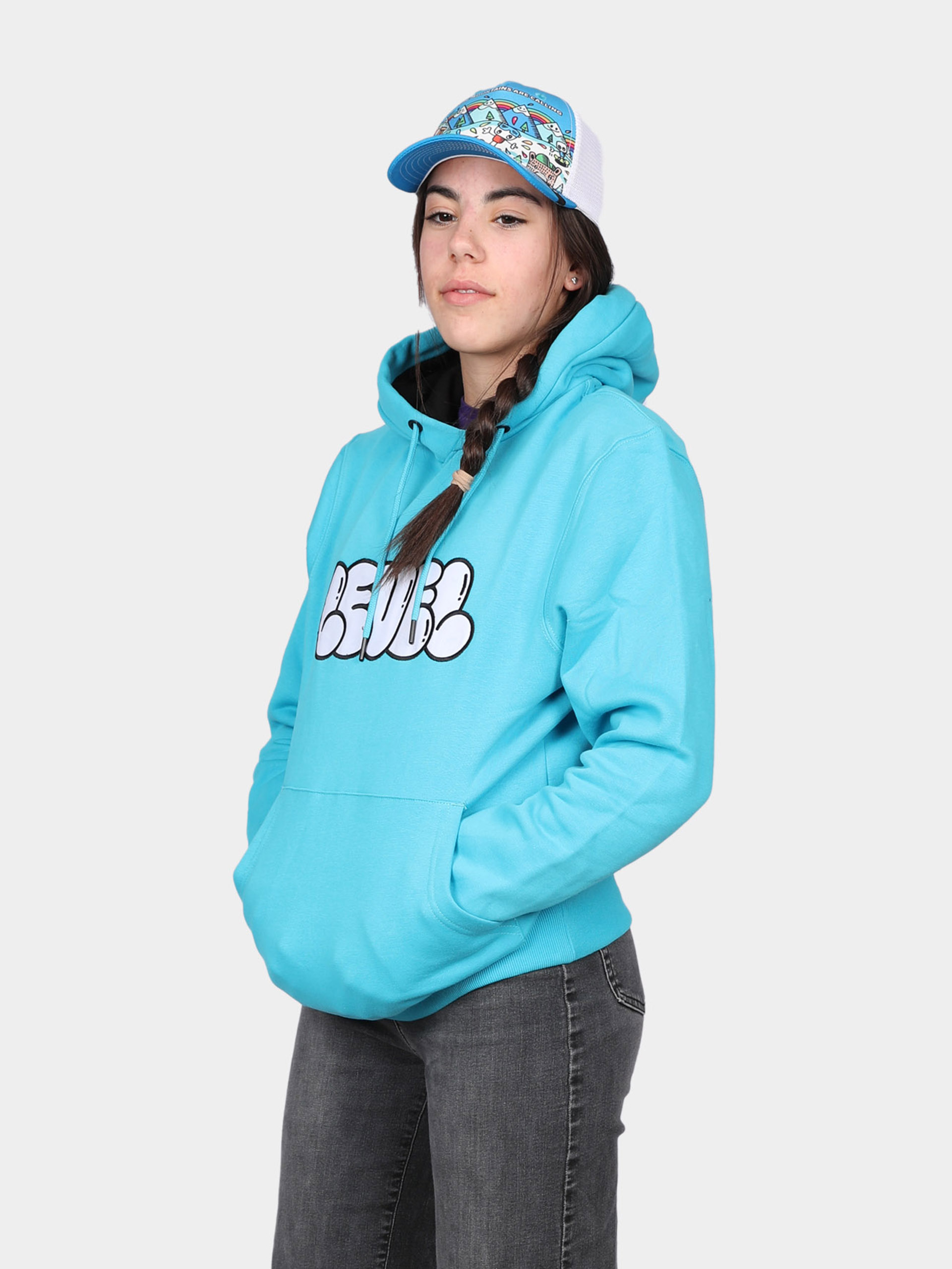 Mikina s kapucí Level B Simo HD (light blue)