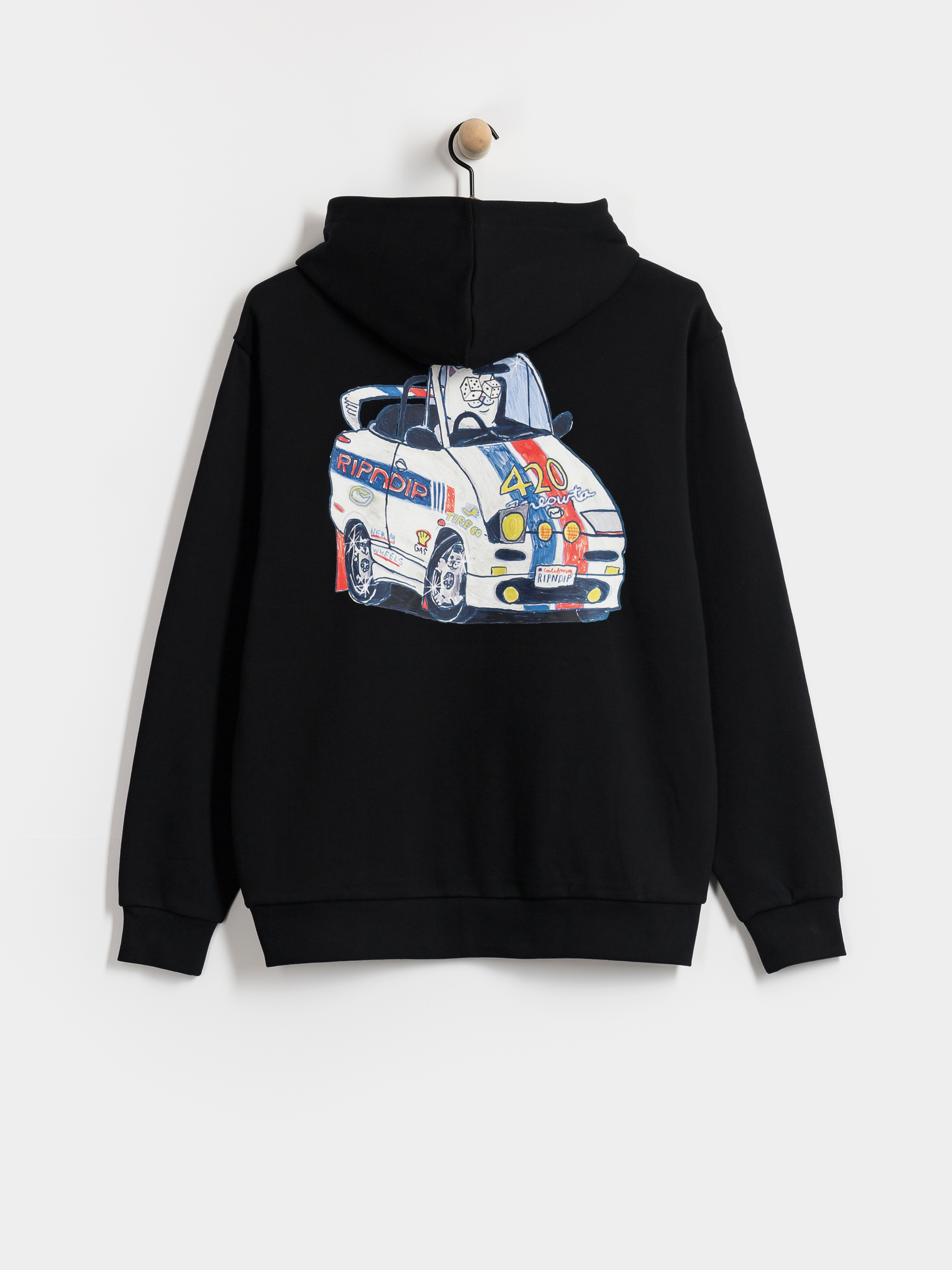 Mikina s kapucí RipNDip 420 MPH HD (black)