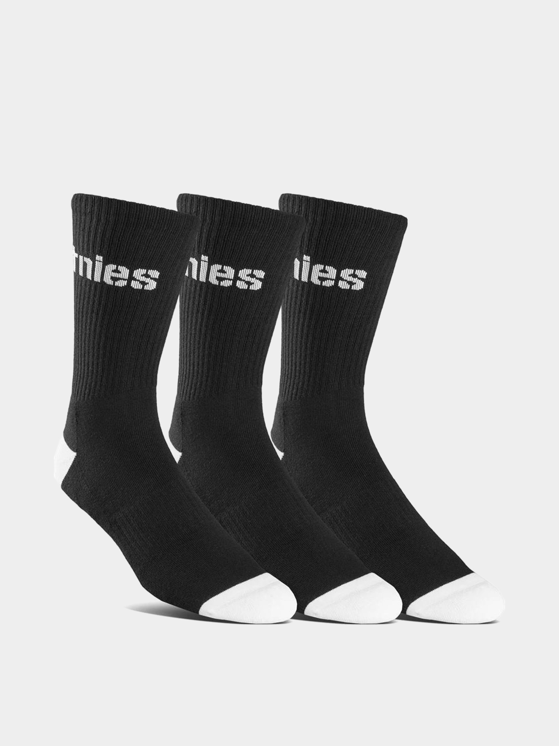 Ponožky Etnies Stencil Icon 3 Pack (black)
