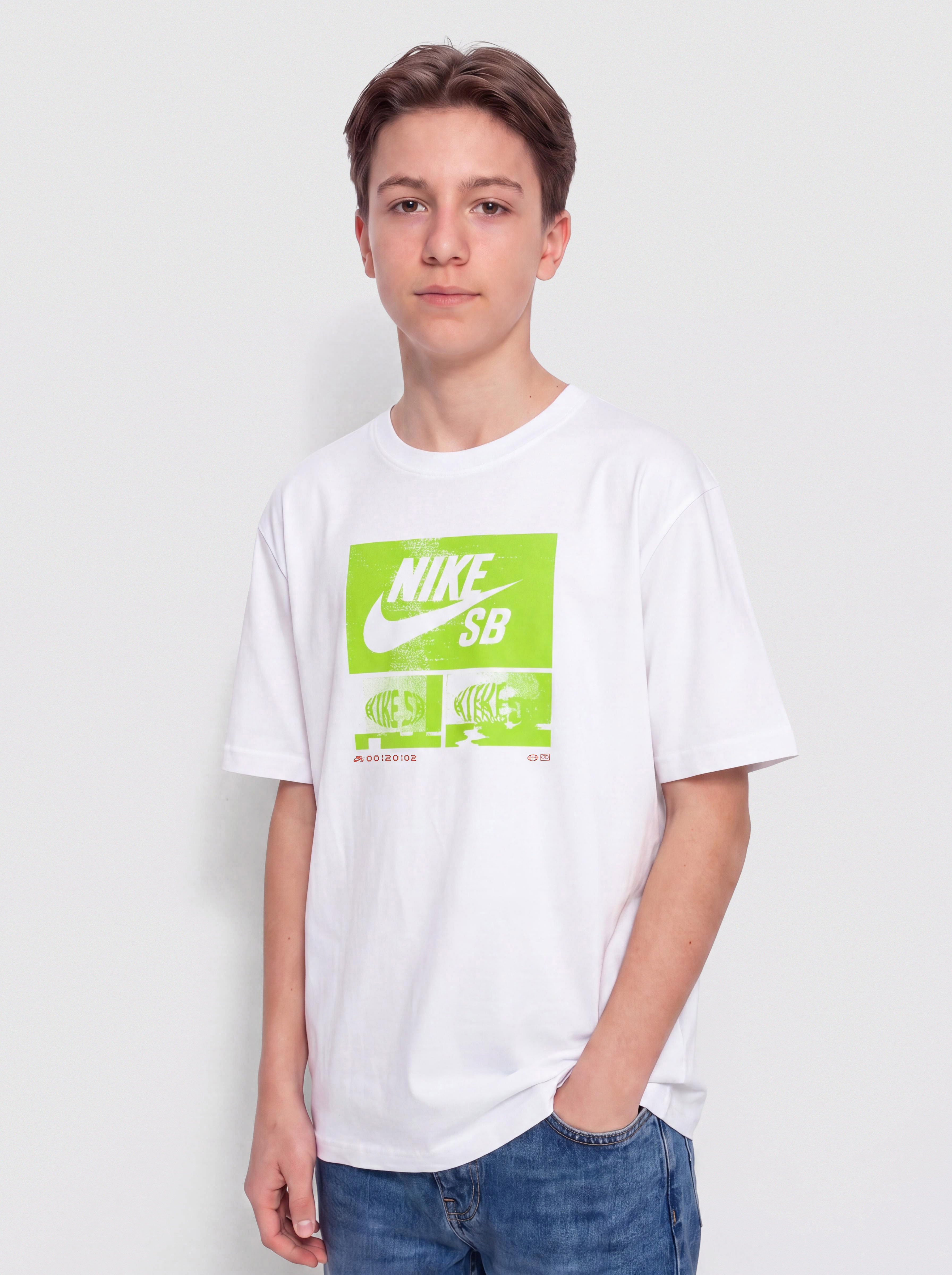 Tričko Nike SB M90 HBR JR (white)