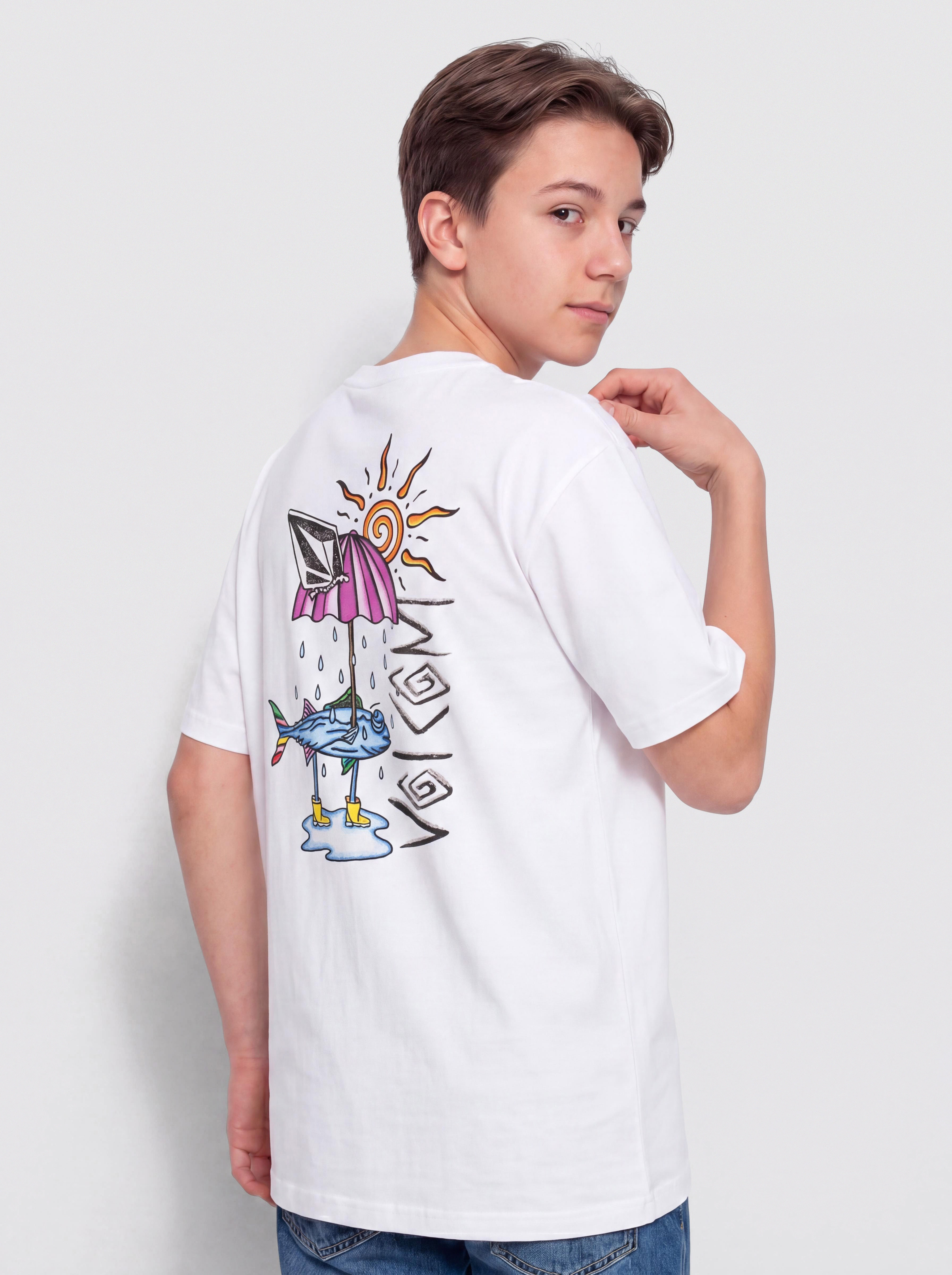 Tričko Volcom Sunfish Bsc JR (white)