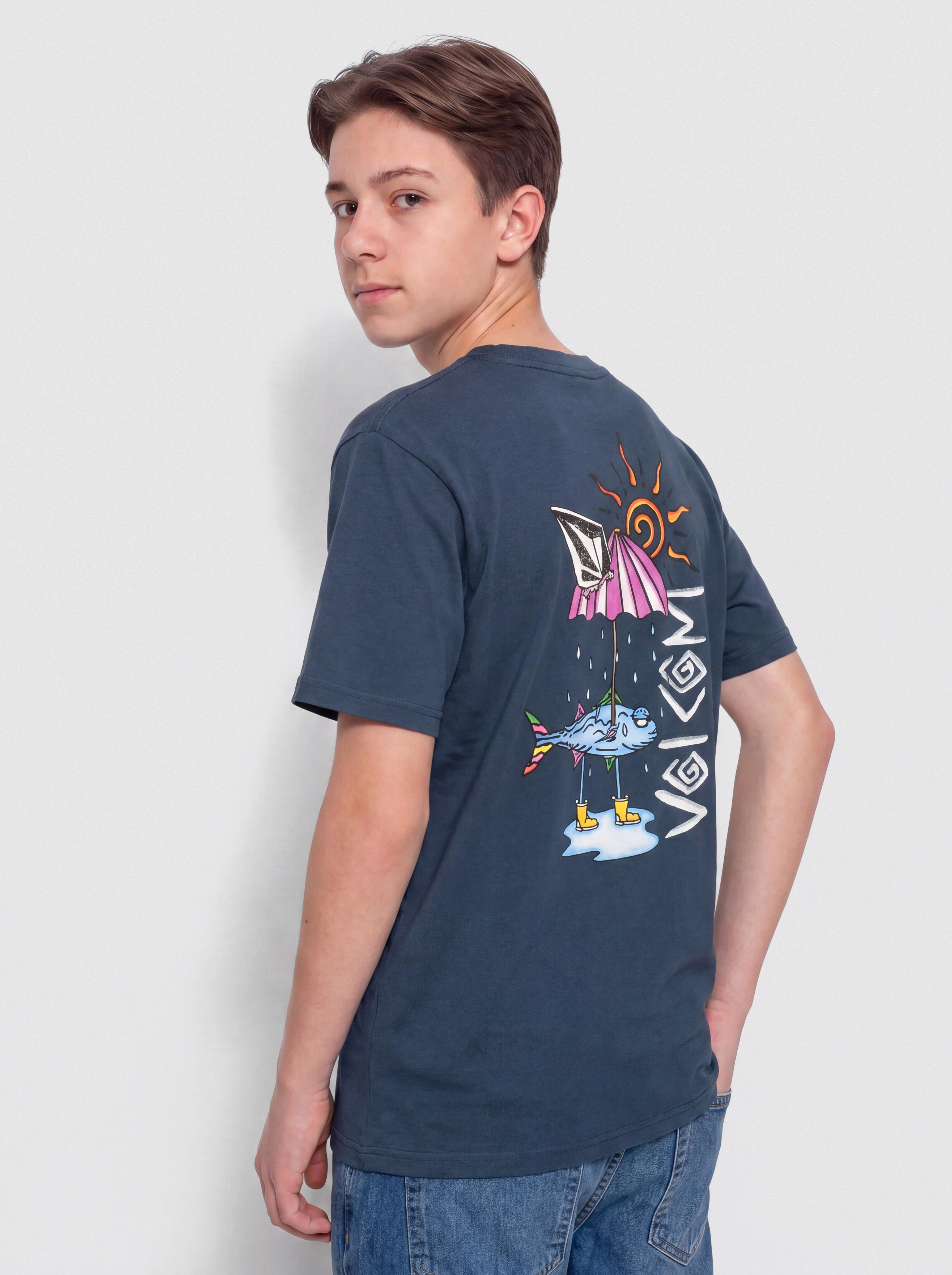 Tričko Volcom Sunfish Bsc JR (dust bowl indigo)