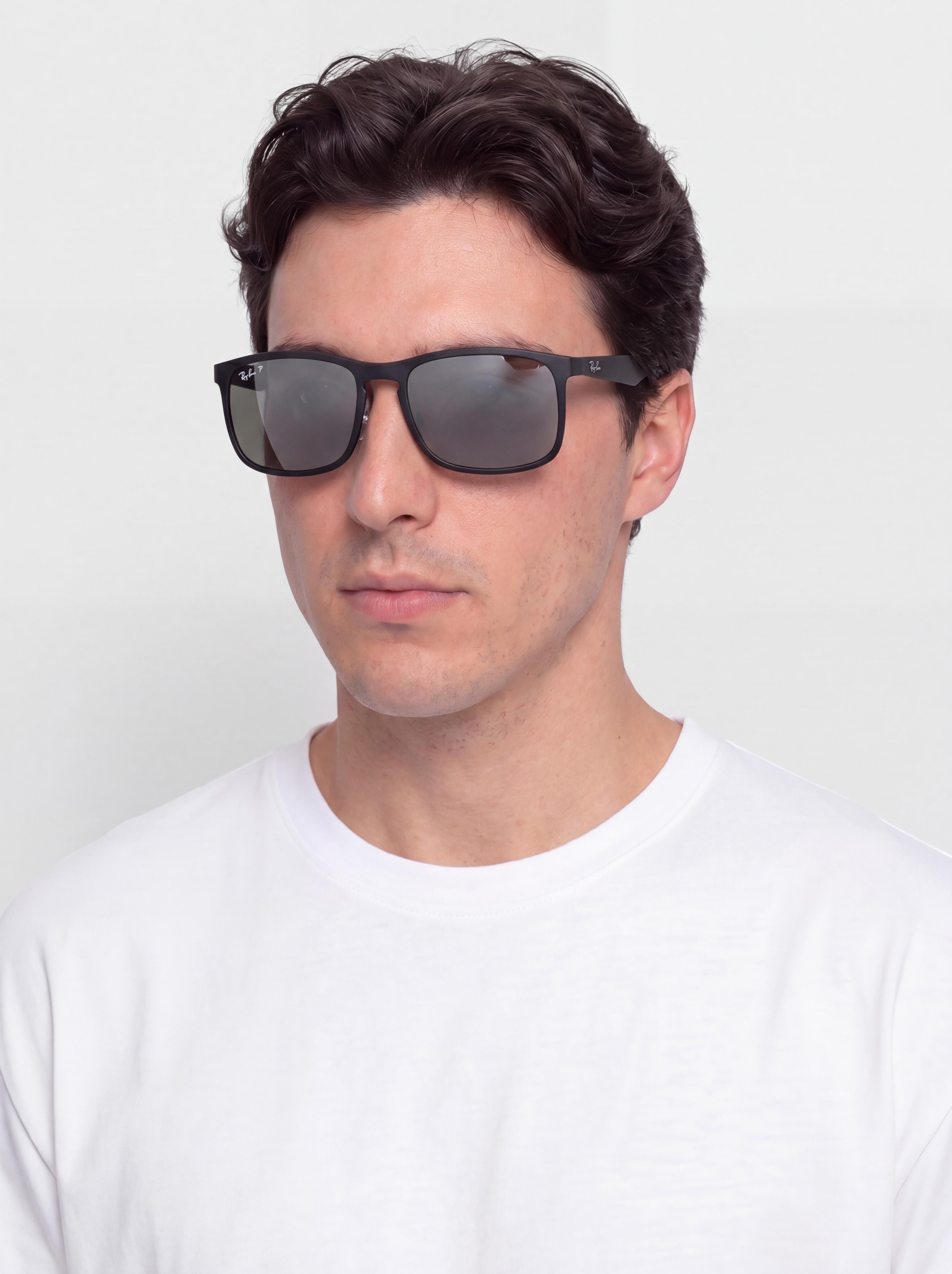 Sluneu010dnu00ed bru00fdle Ray-Ban Rb4264 Polarized (matowy czarny/silver polarized)