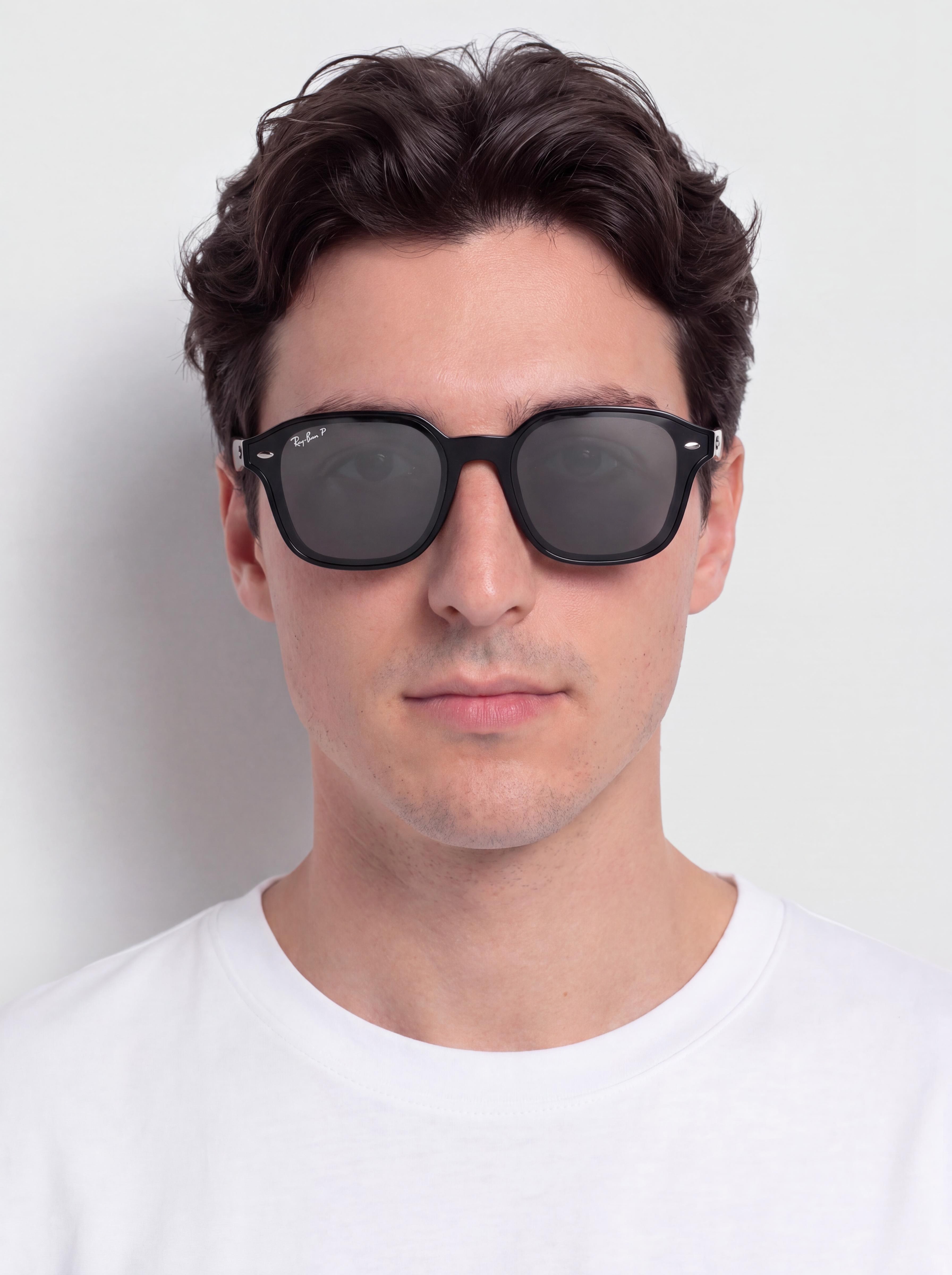 Sluneční brýle Ray-Ban Rb4458D (polerowany czarny/polaryzacyjne ciemnoszary)