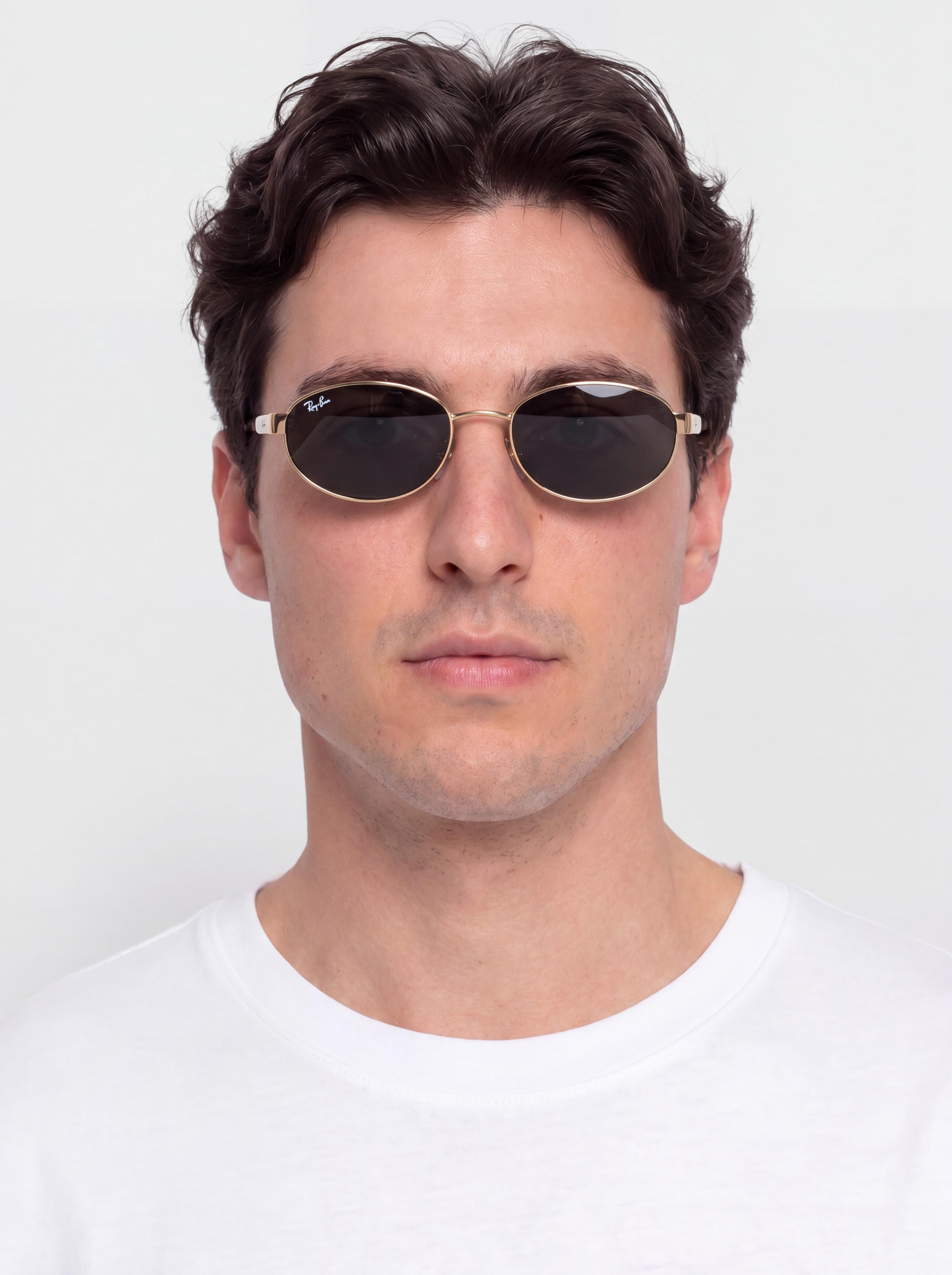 Sluneční brýle Ray-Ban Rb3774D (polerowany złoto arista/ciemnoszary)