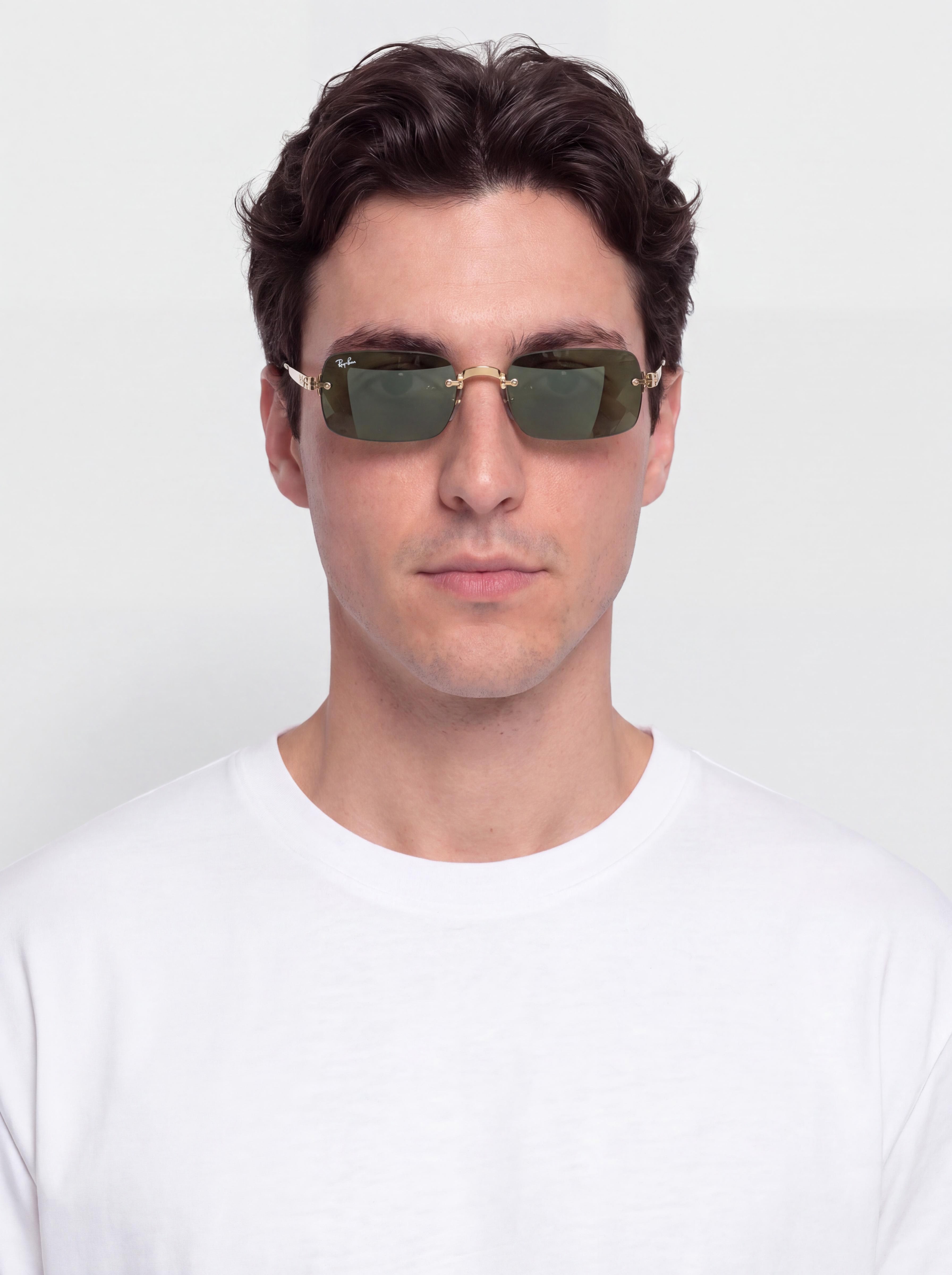 Sluneu010dnu00ed bru00fdle Ray-Ban Rb3928 By A$Ap Rocky (polerowany zu0142oto arista/ciemnogreen)