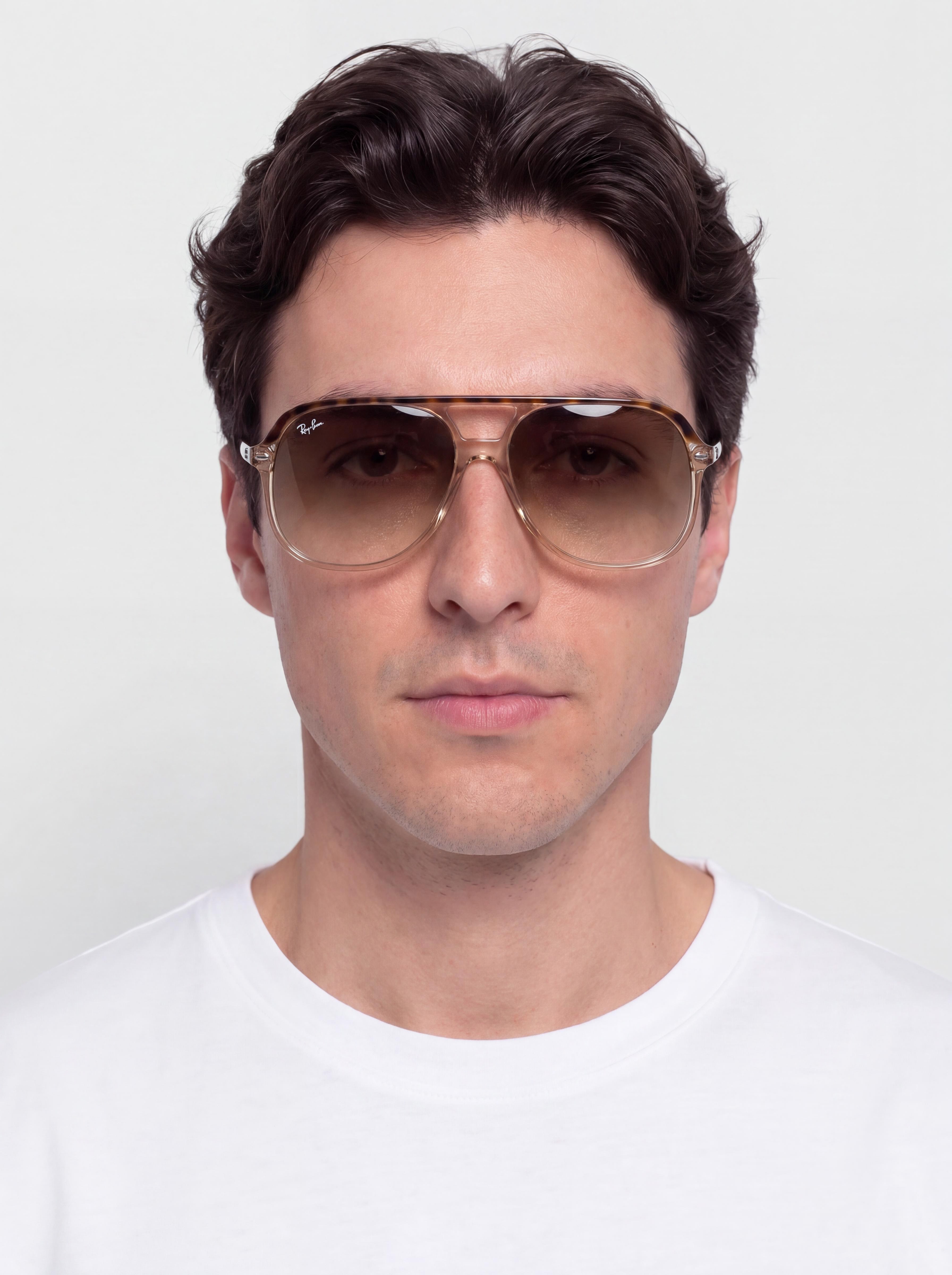 Sluneční brýle Ray-Ban Bill (polerowany hawana przezroczyste brązowe/jasnobrązowy gradalny)
