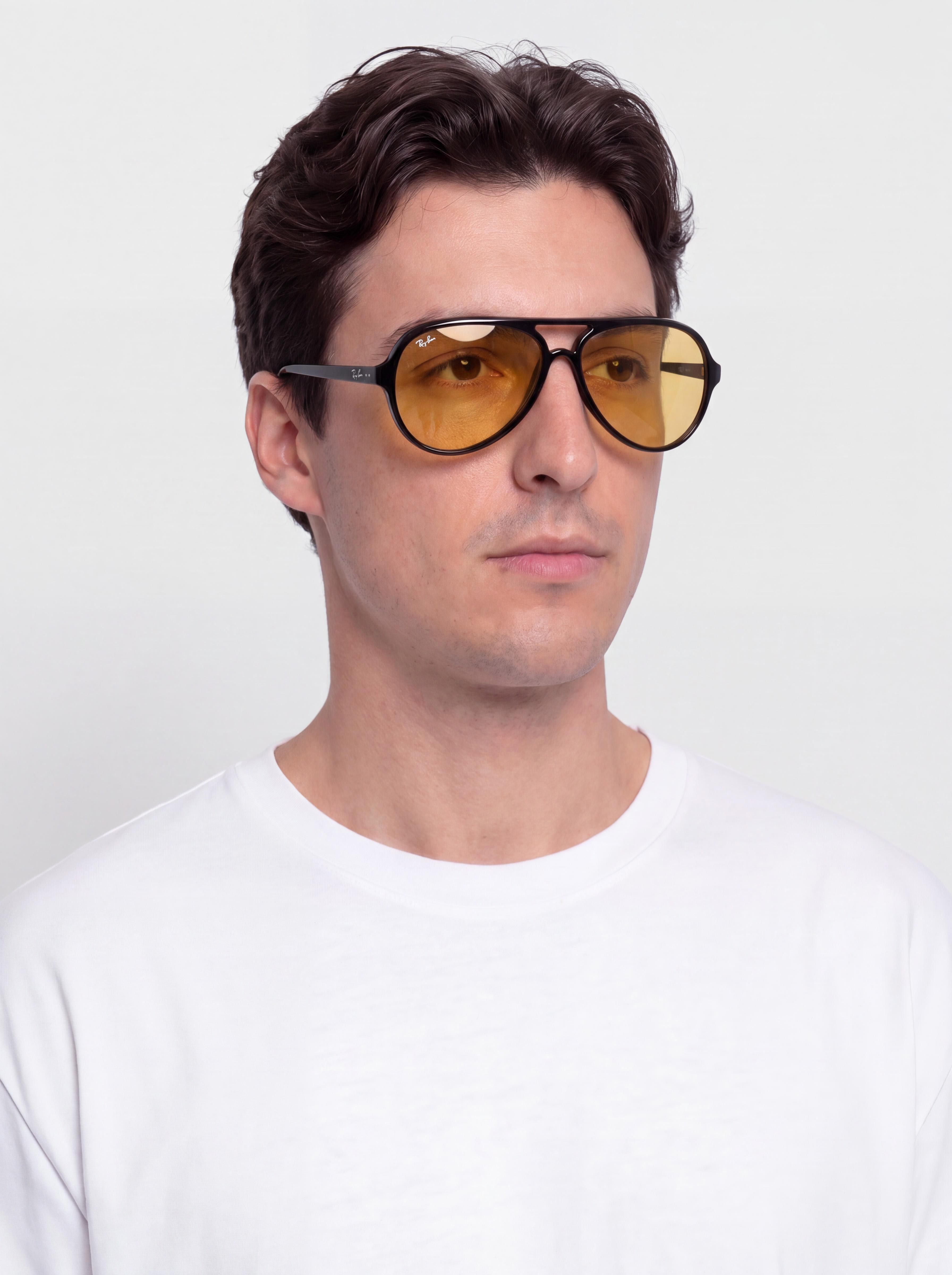 Sluneční brýle Ray-Ban Cats 5000 Classic Summer Capsule (polerowany czarny/pomarańczowy)