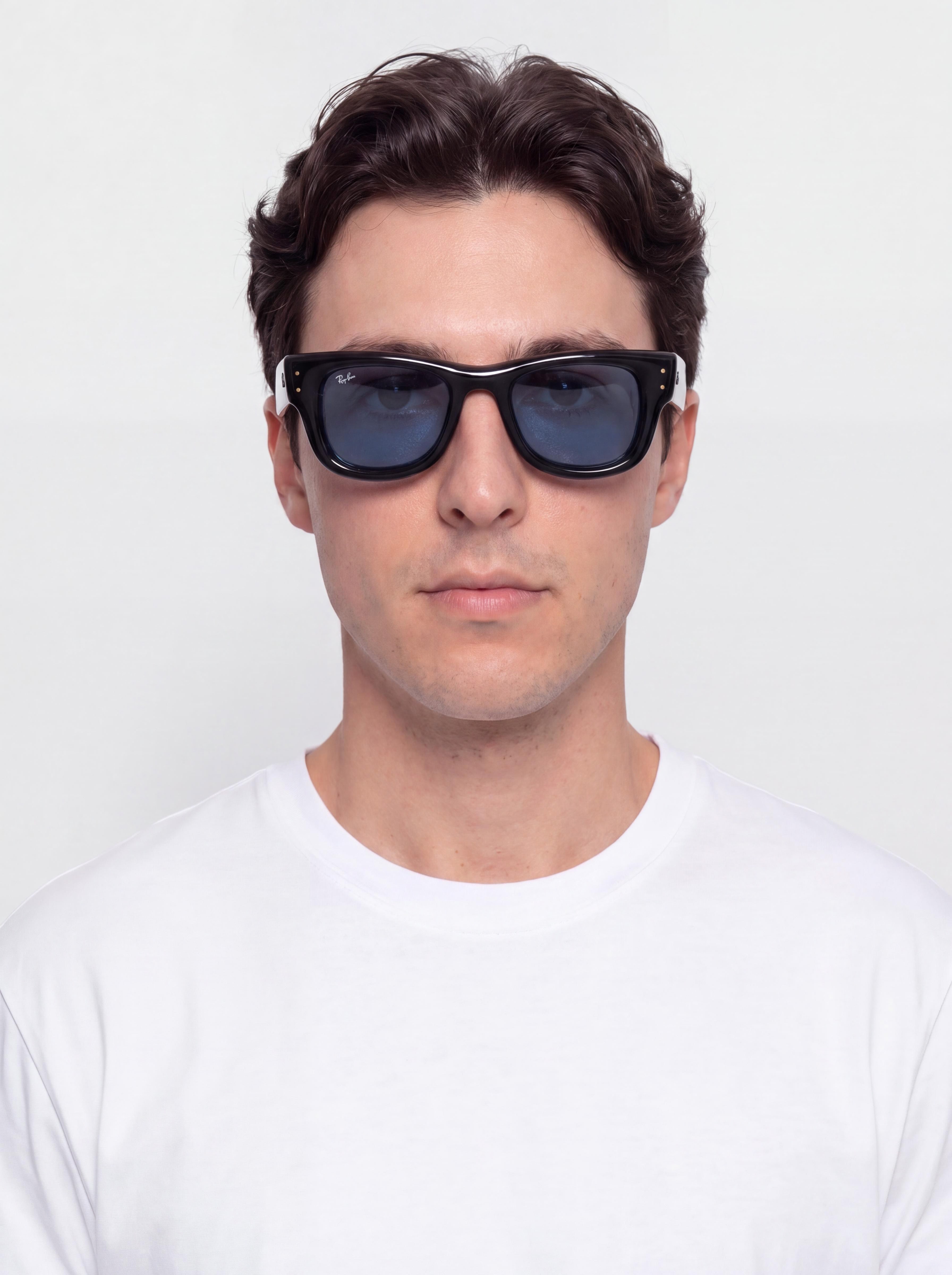 Sluneční brýle Ray-Ban Wayfarer Puffer (polerowany czarny/ciemnoniebieski)