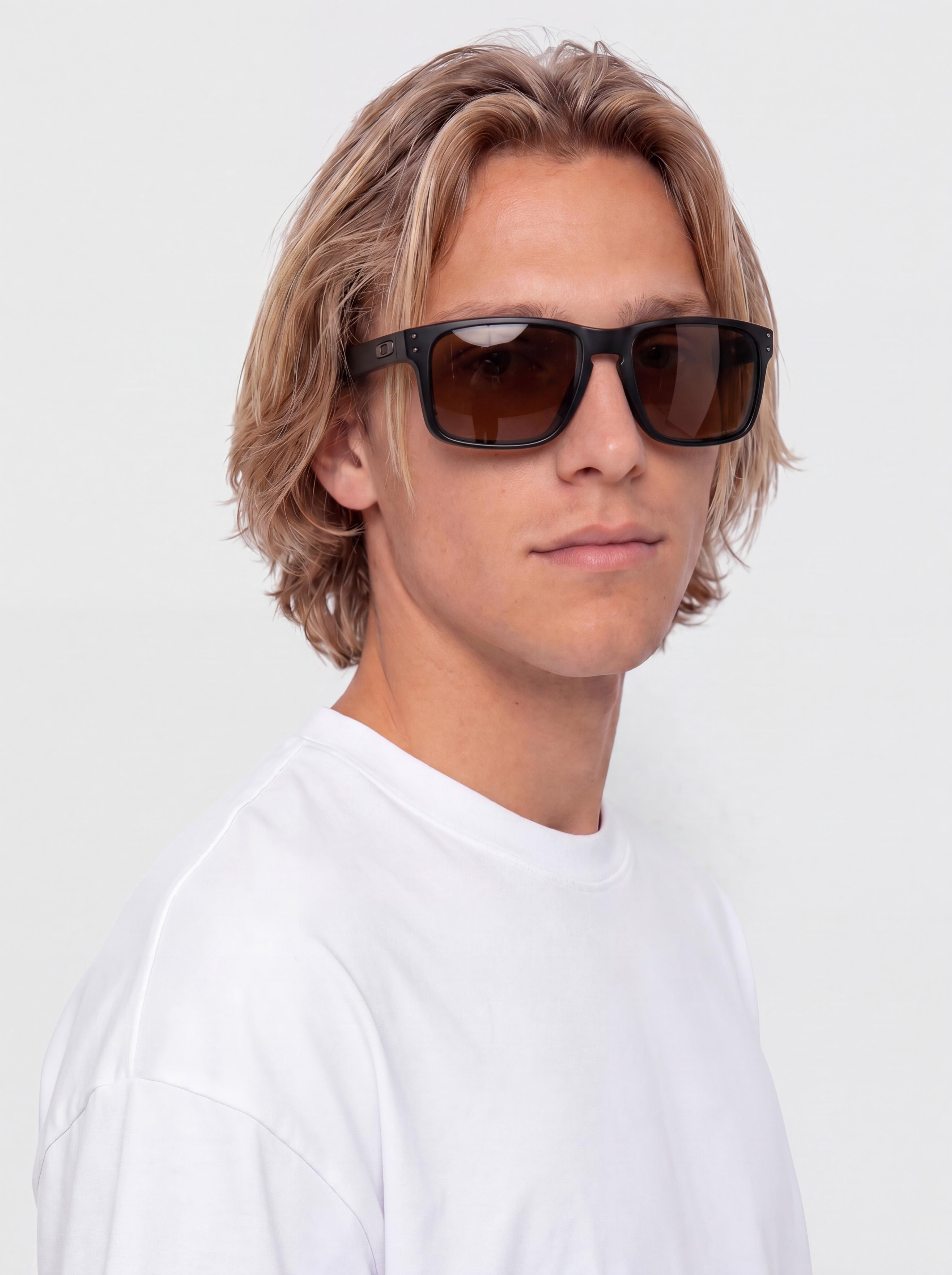 Sluneční brýle Oakley Holbrook (matte black/prizm tungsten polarized)