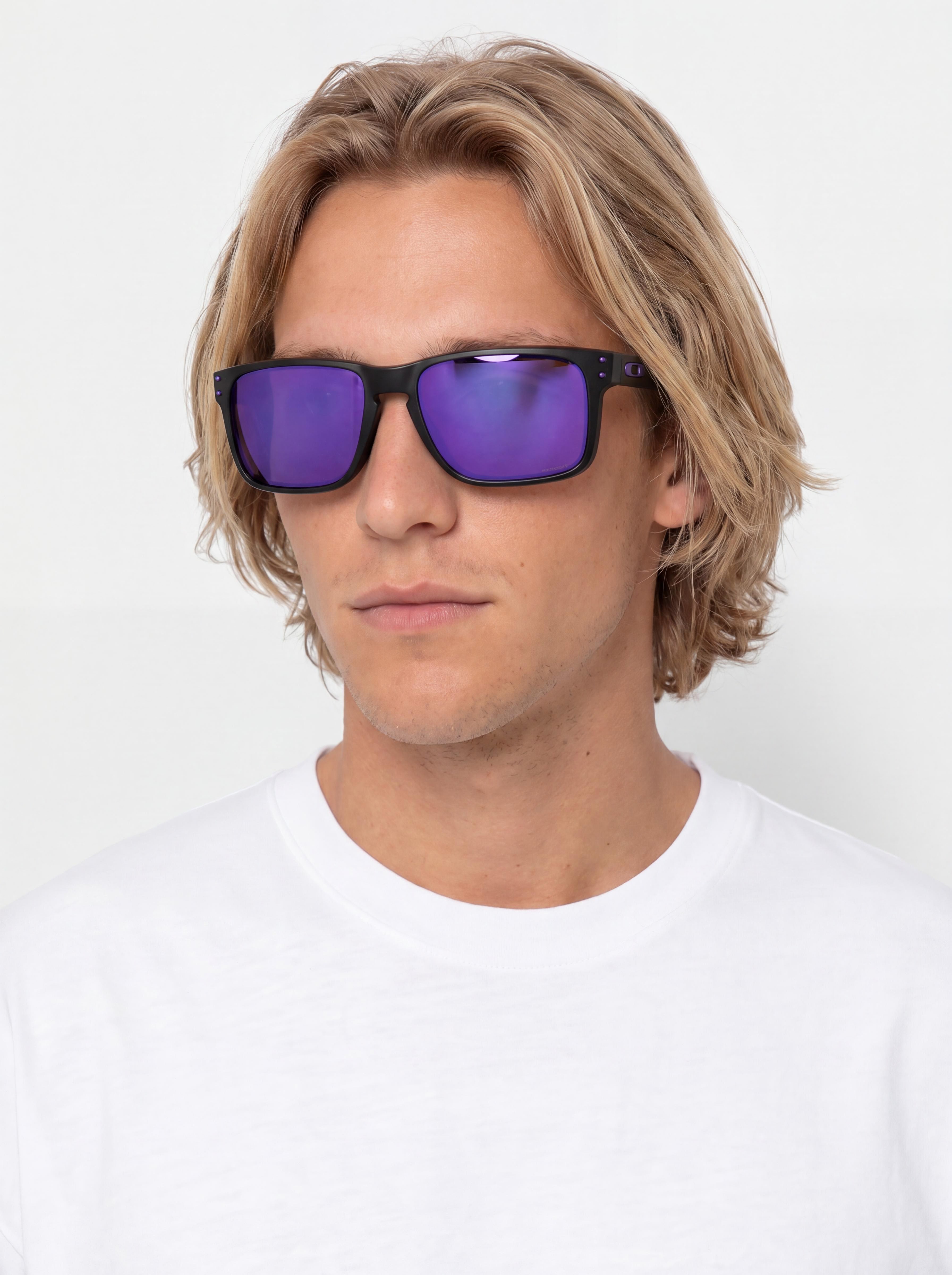 Sluneu010dnu00ed bru00fdle Oakley Holbrook XL (matte black/prizm violet)