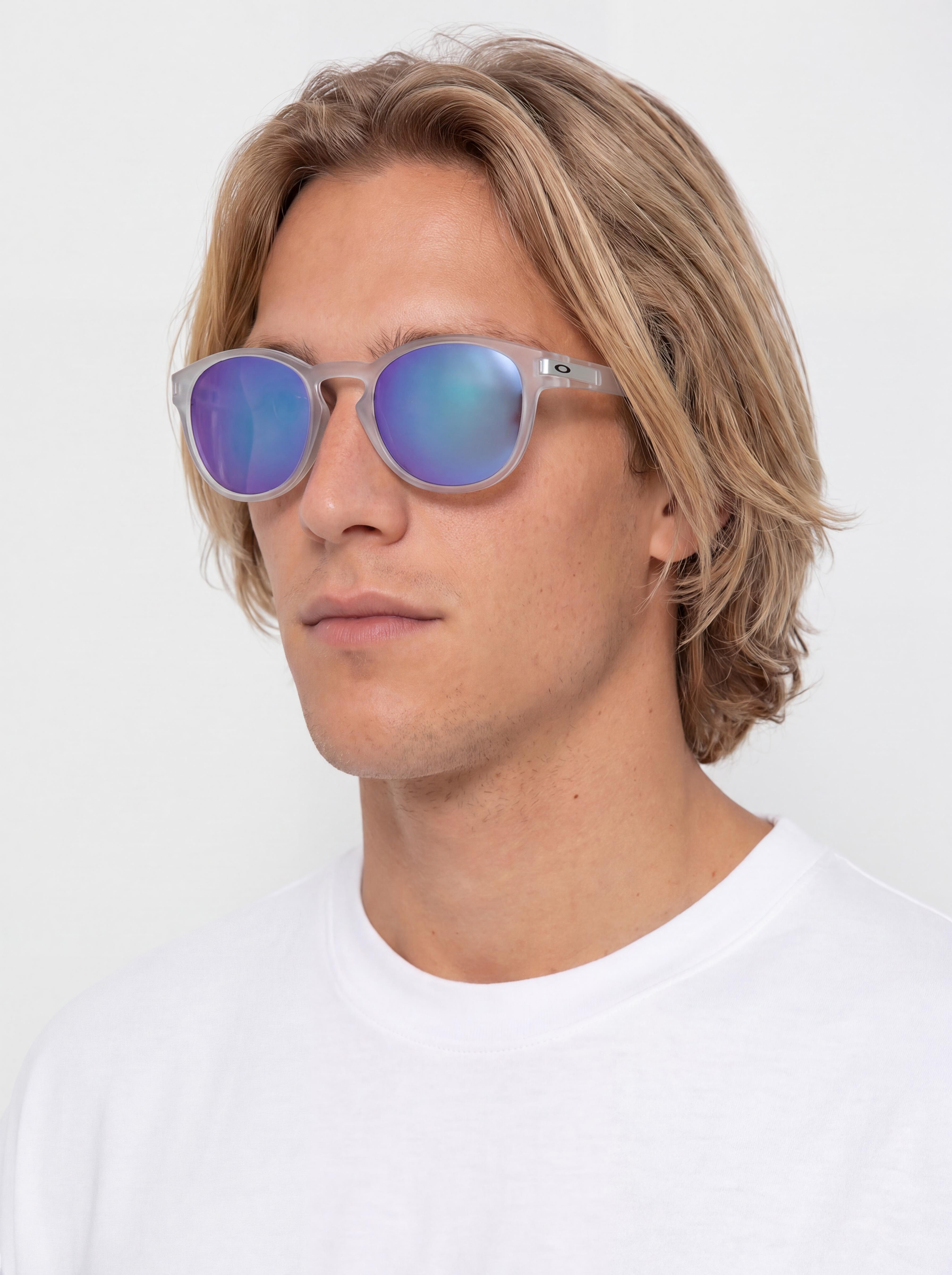 Sluneční brýle Oakley Latch (matte clear/prizm sapphire polarized)