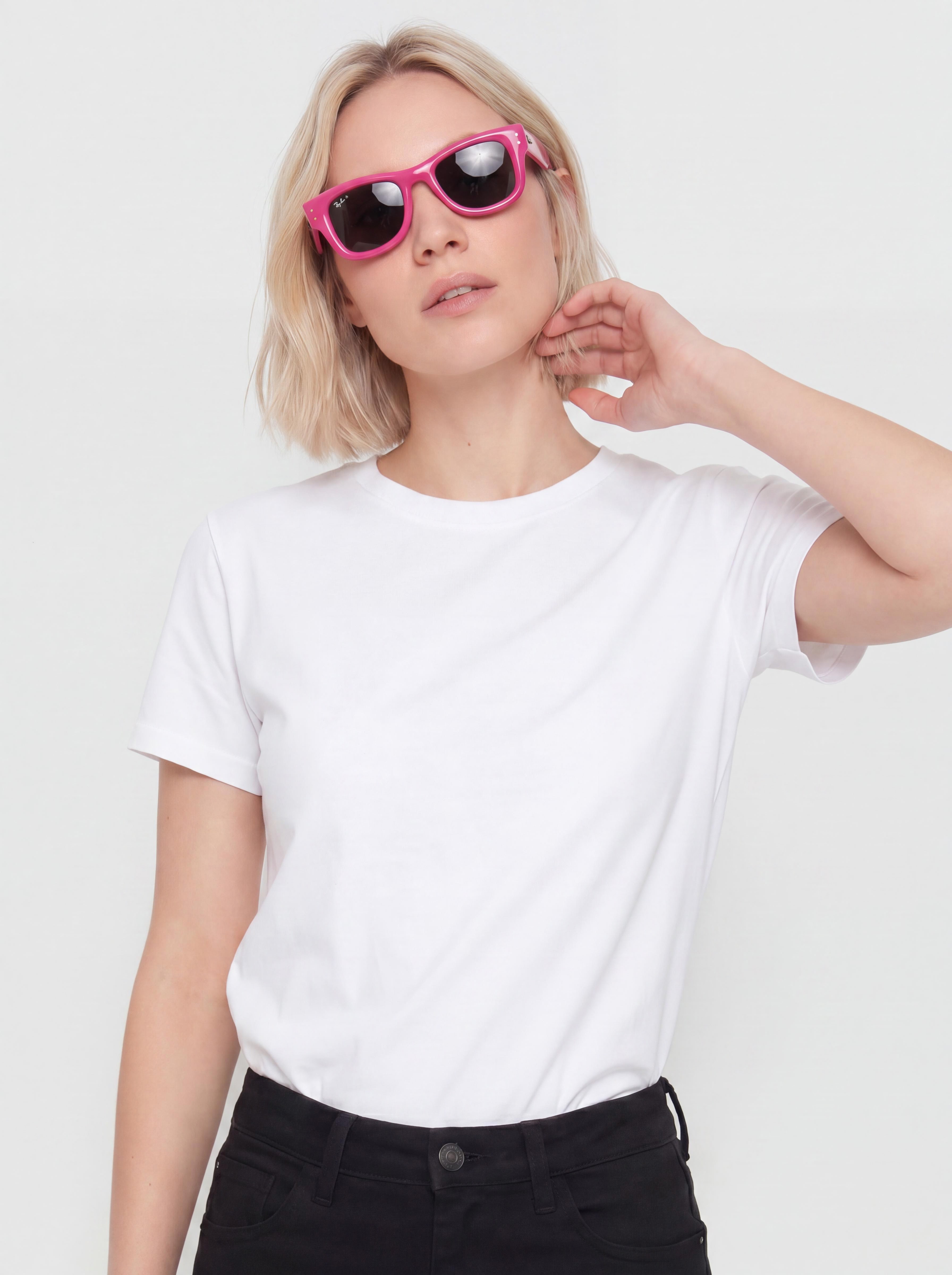 Sluneční brýle Ray-Ban Wayfarer Puffer (polerowany fuksja/ultra czarny)
