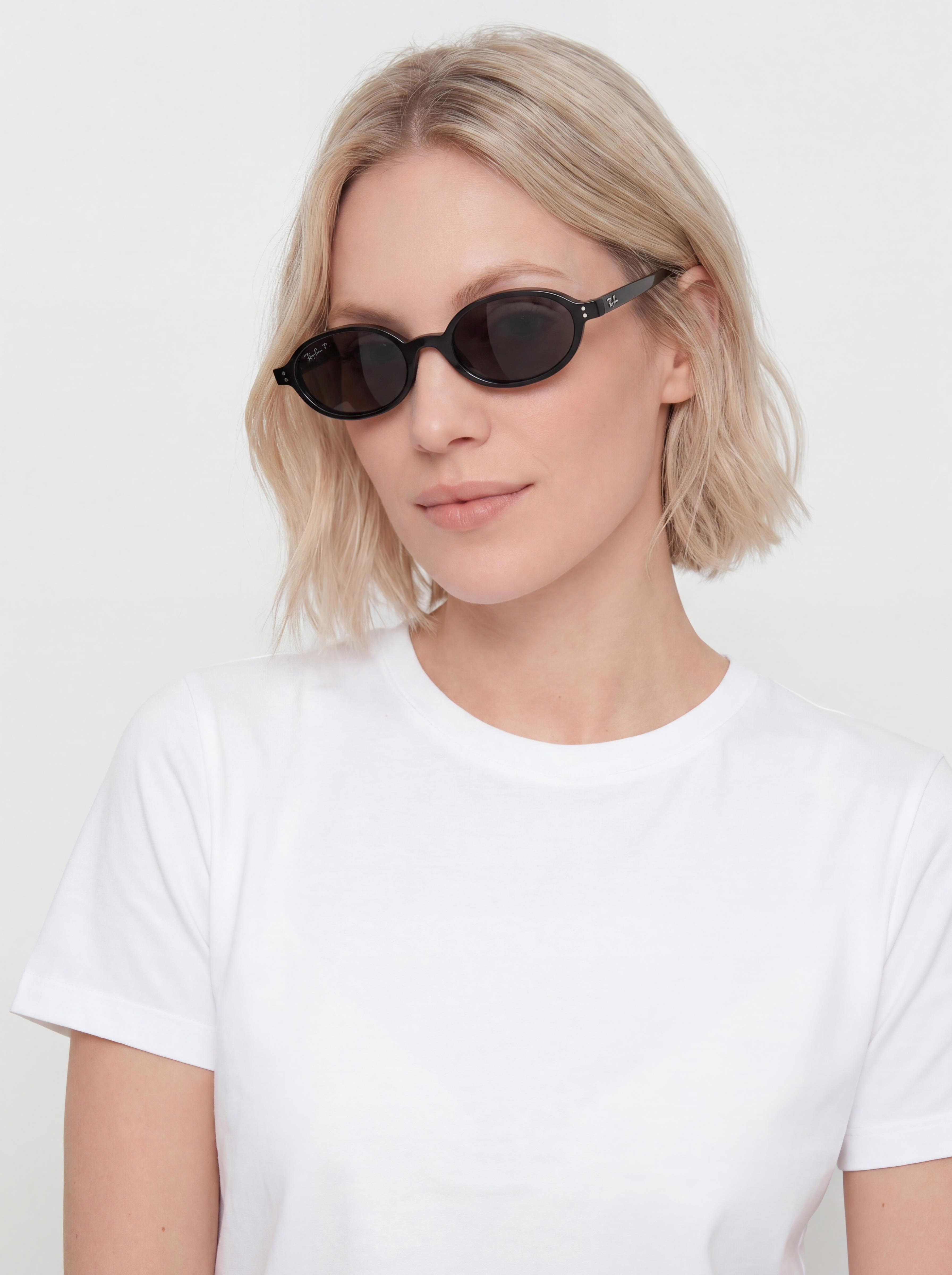 Sluneční brýle Ray-Ban Khal (polerowany black/polaryzacyjne ciemnogrey)