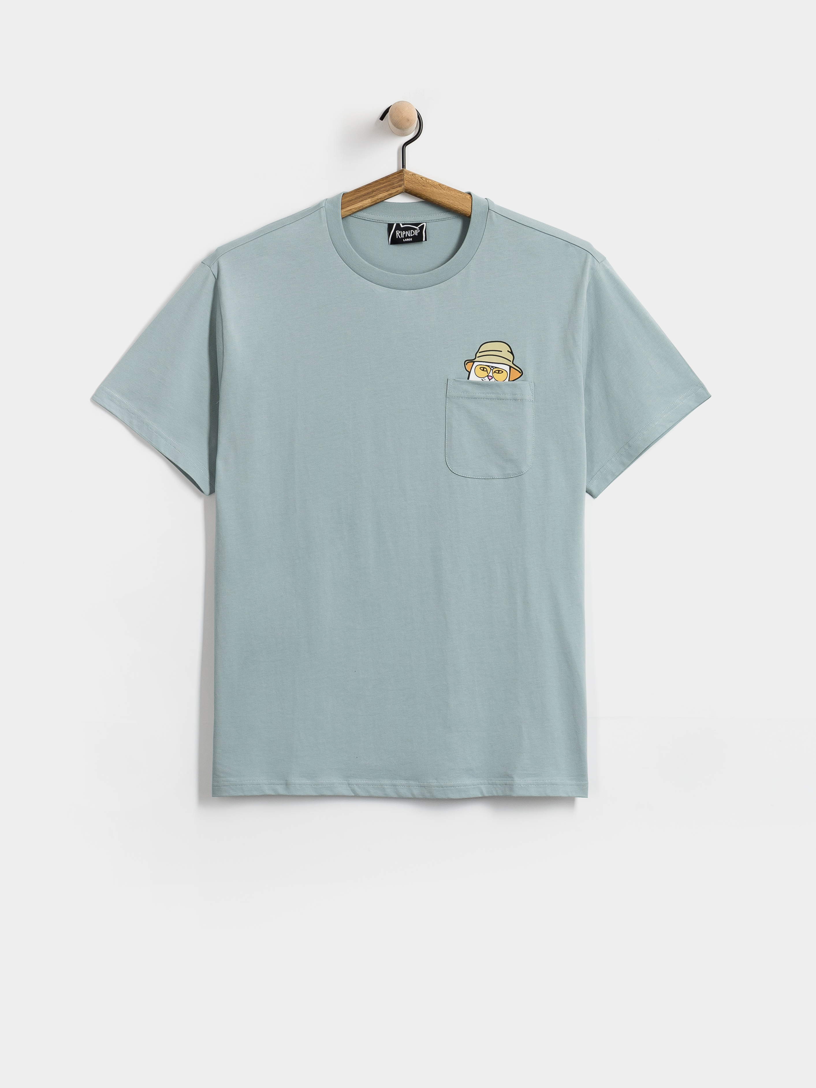 Tričko RipNDip Nermal S Thompson Pocket (silver blue)