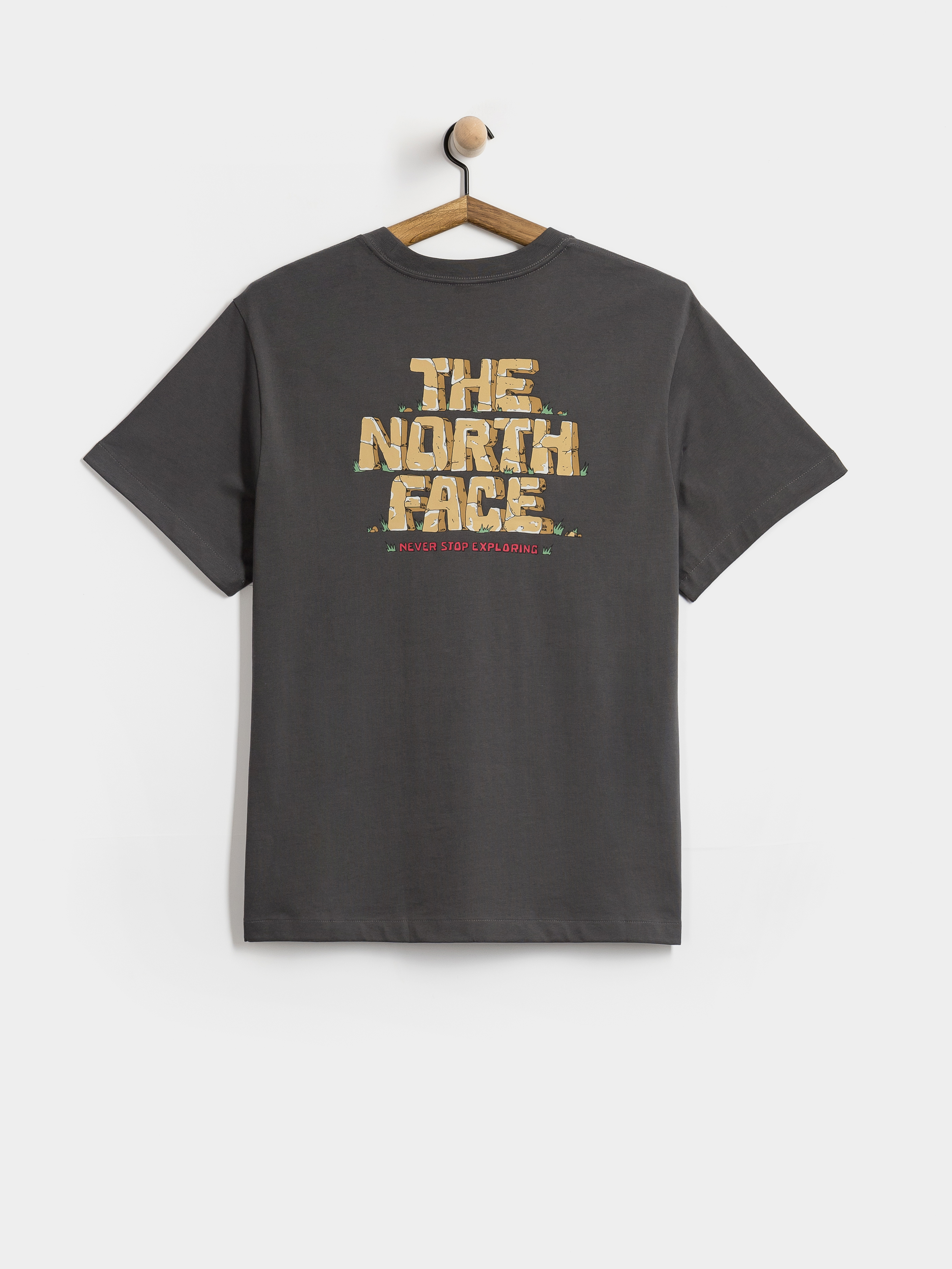 Tričko The North Face Stone Logo Relaxed (anthracite grey)