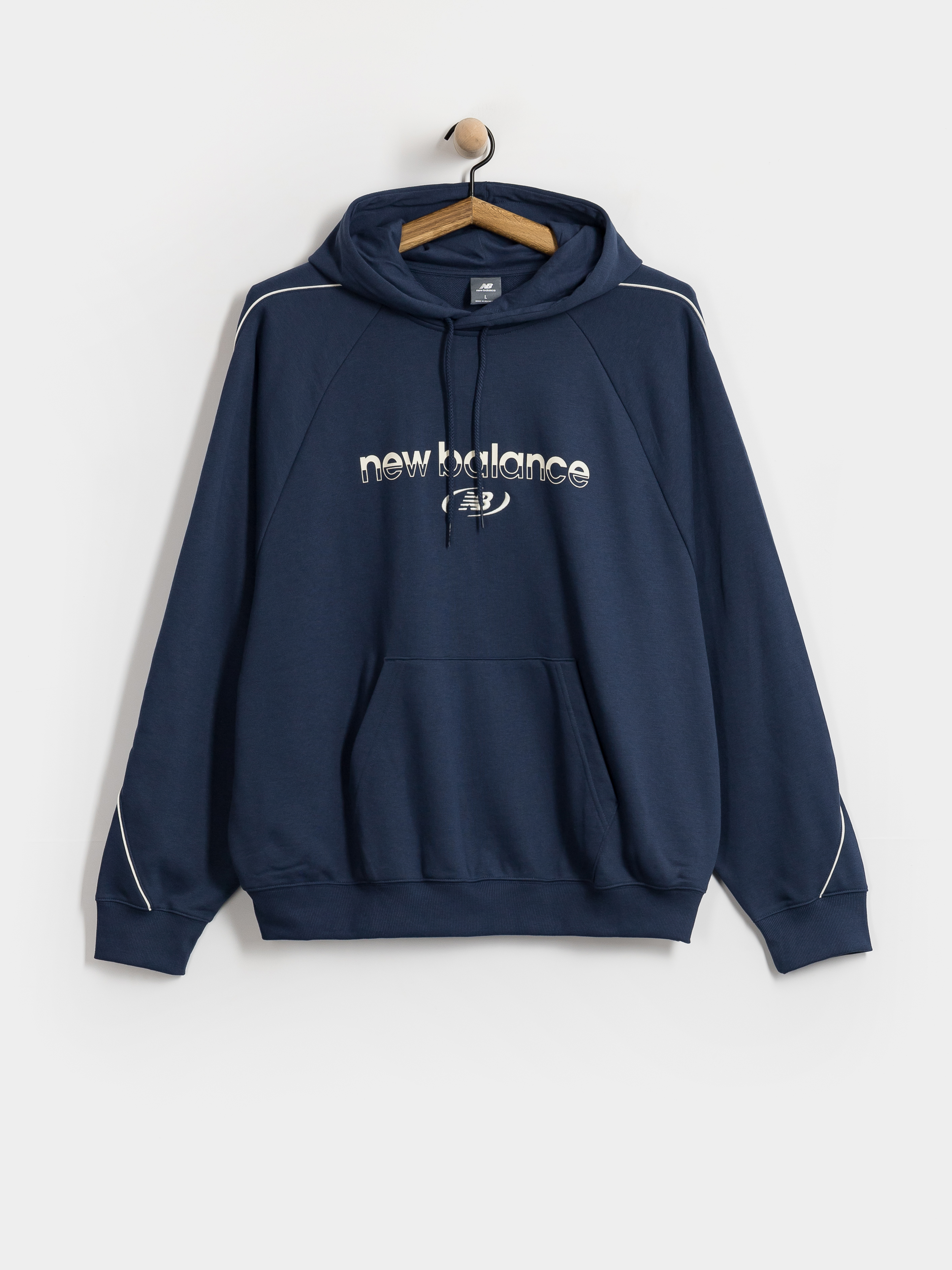 Mikina s kapucí New Balance Trackside French Terry HD (navy)