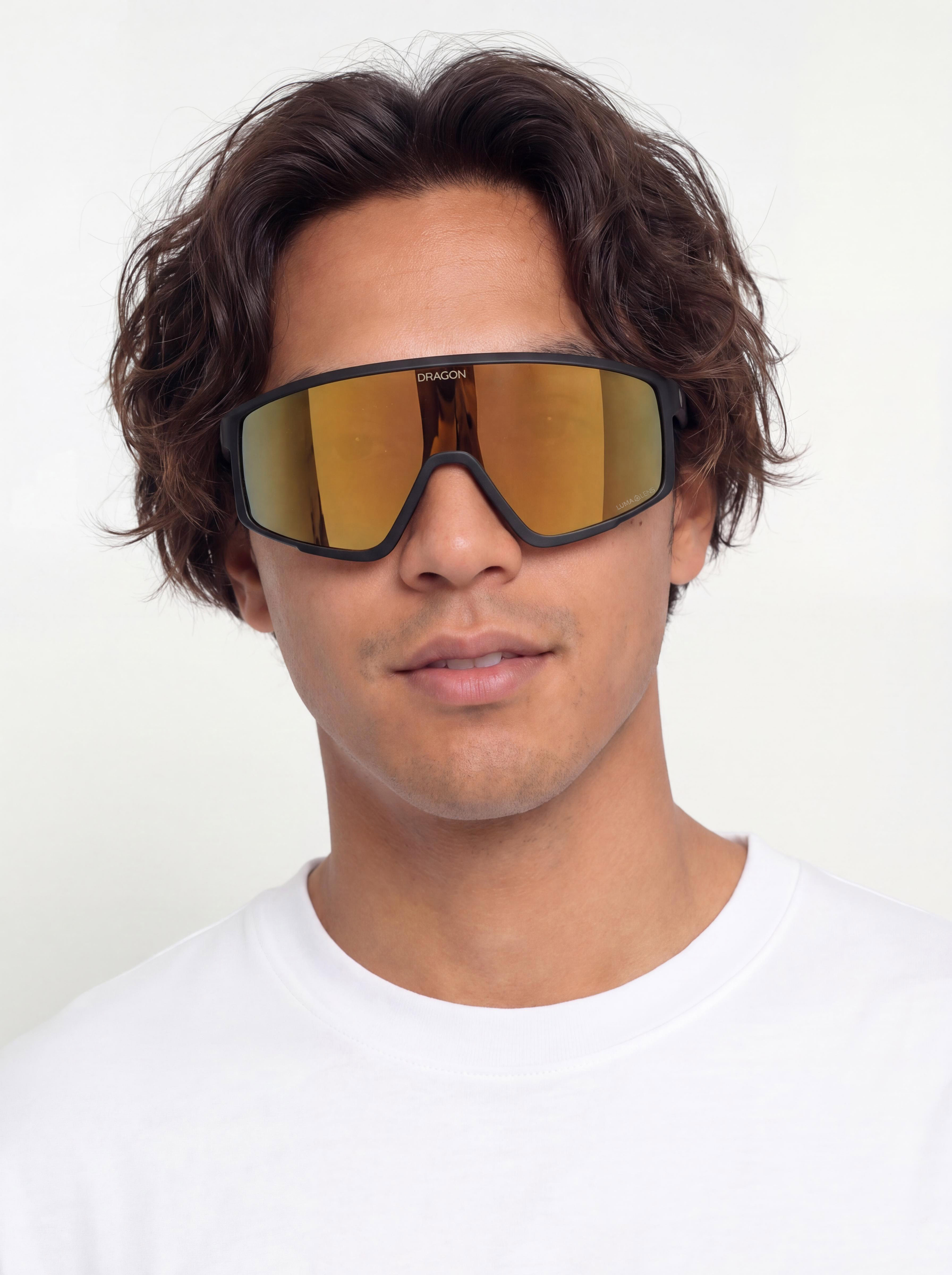 Sluneu010dnu00ed bru00fdle Dragon Amped (matte black/lumalens red ion)