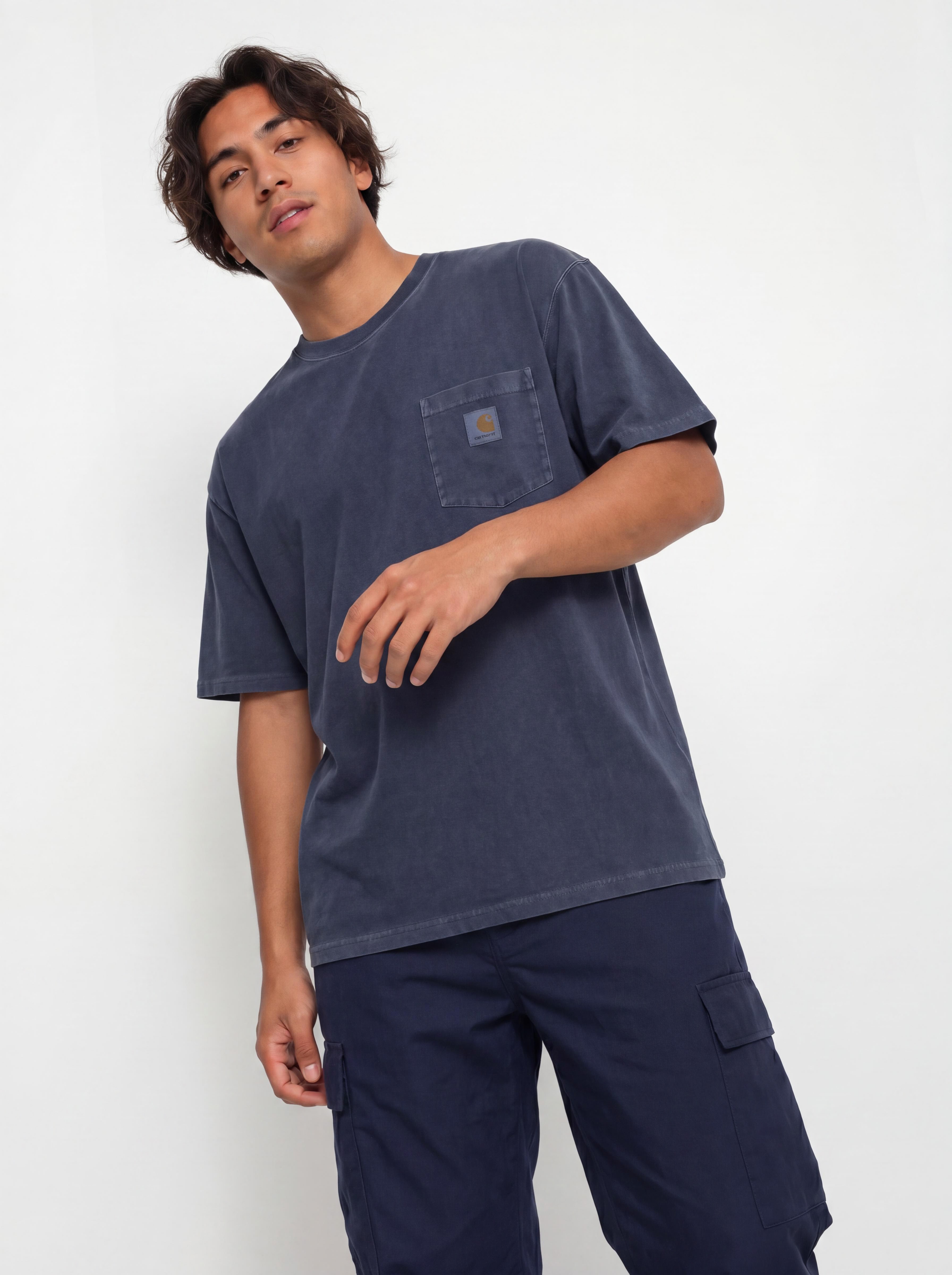 Tričko Carhartt WIP Loose Pocket (dark navy)