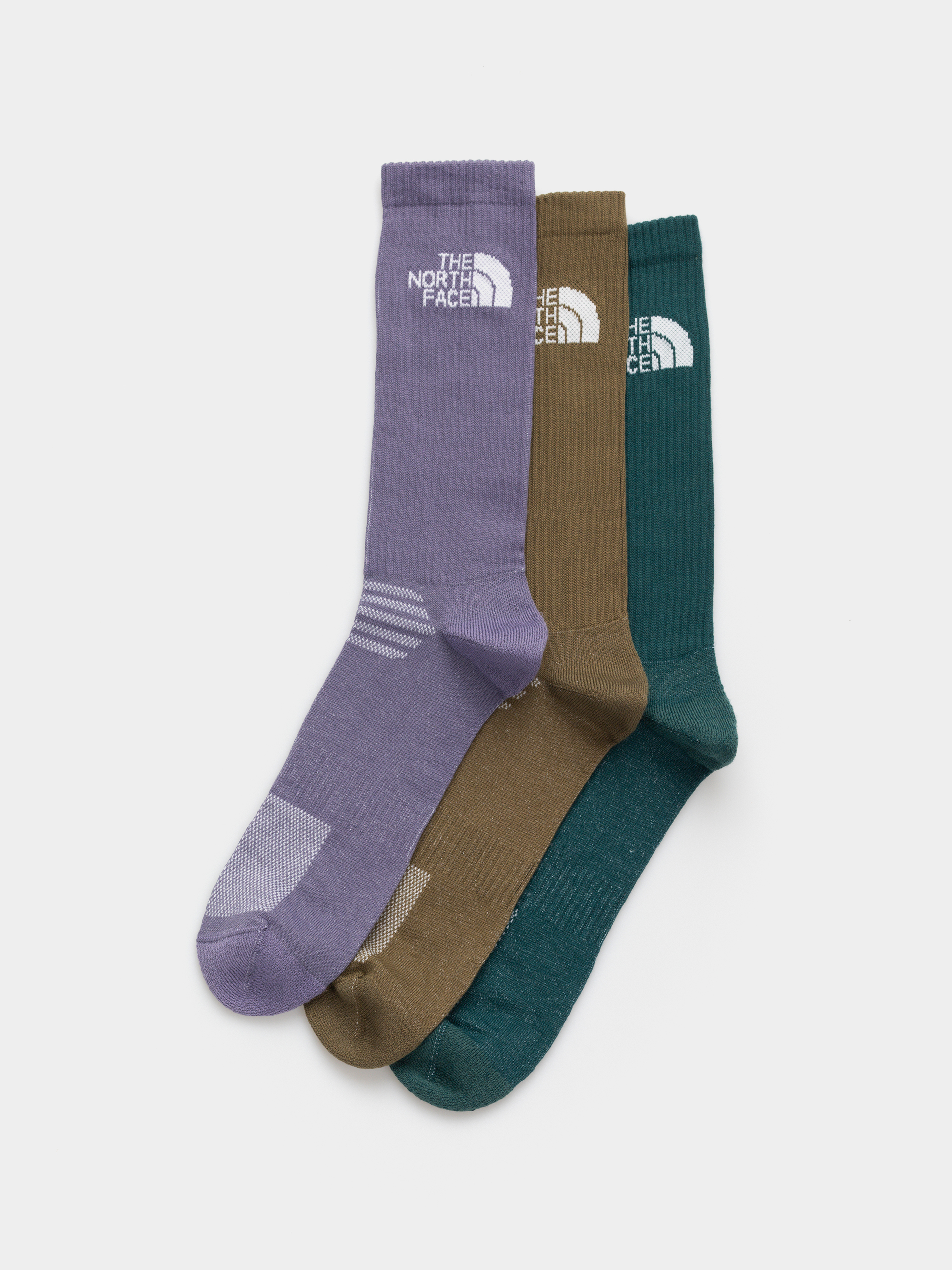 Ponožky The North Face Multi Sport Cush Crew 3P (grounded plum/caraway s)