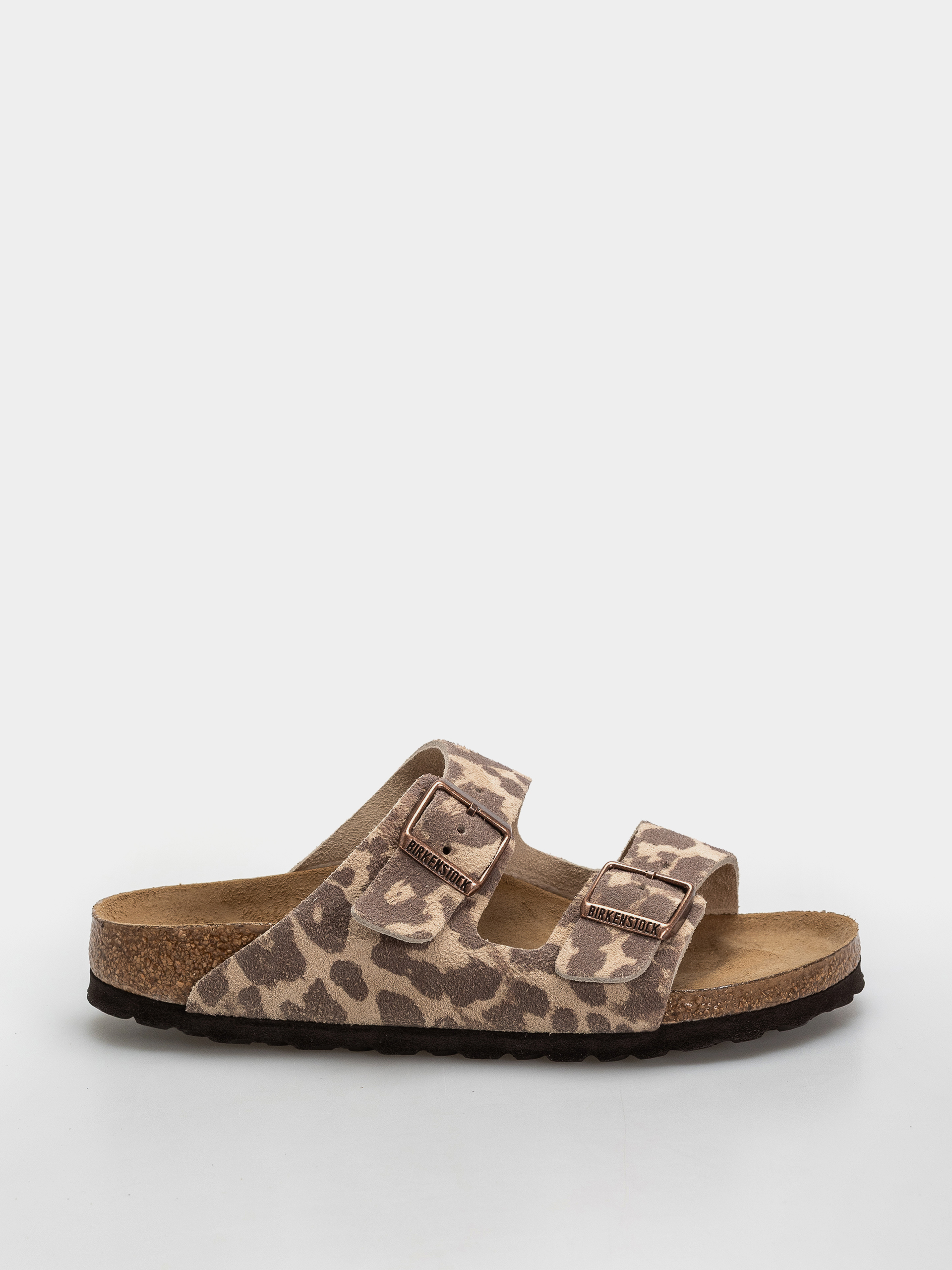 Plážovky Birkenstock Arizona Suede Leather Narrow (leo sandcastle)