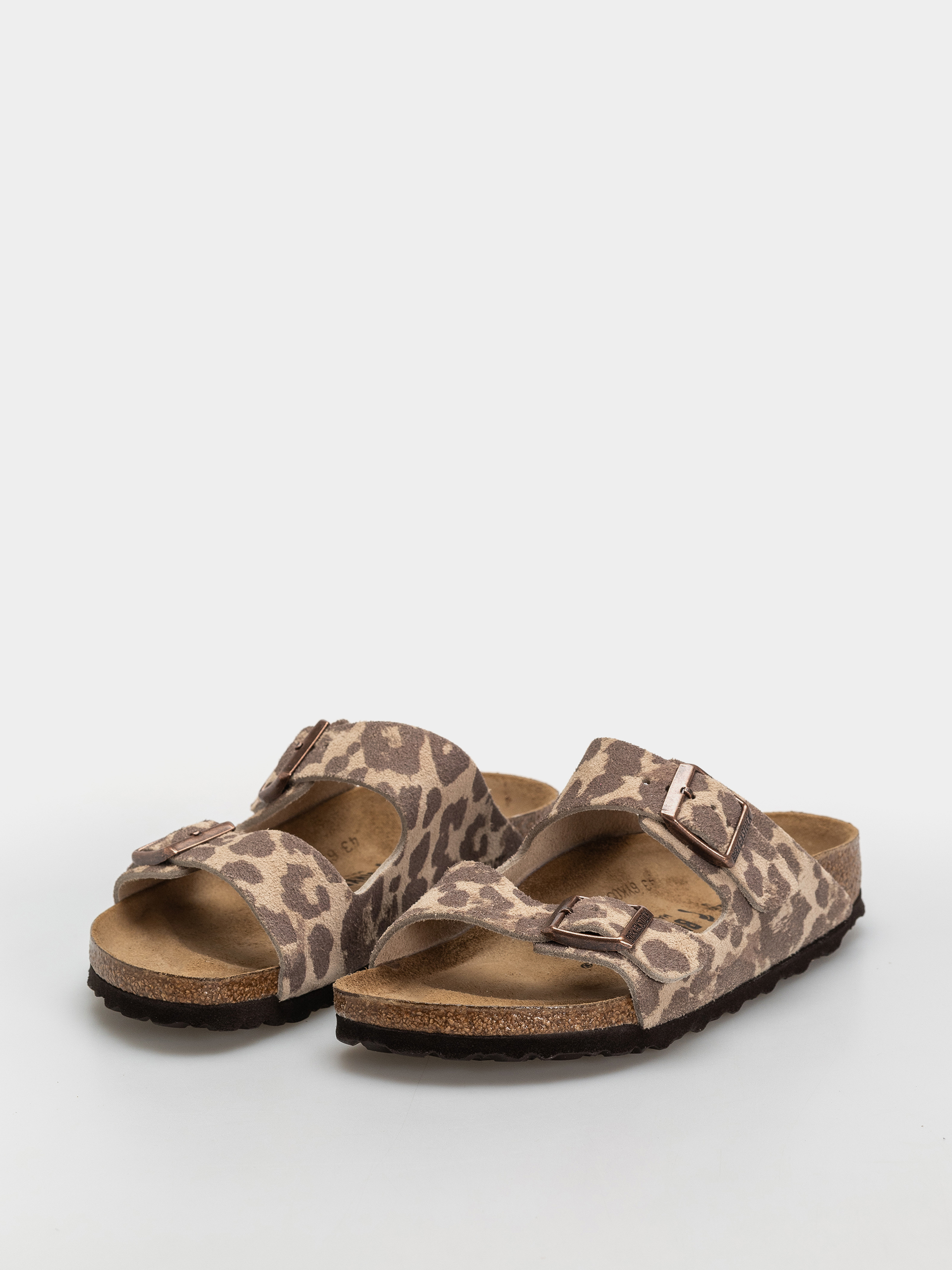 Plážovky Birkenstock Arizona Suede Leather Narrow (leo sandcastle)