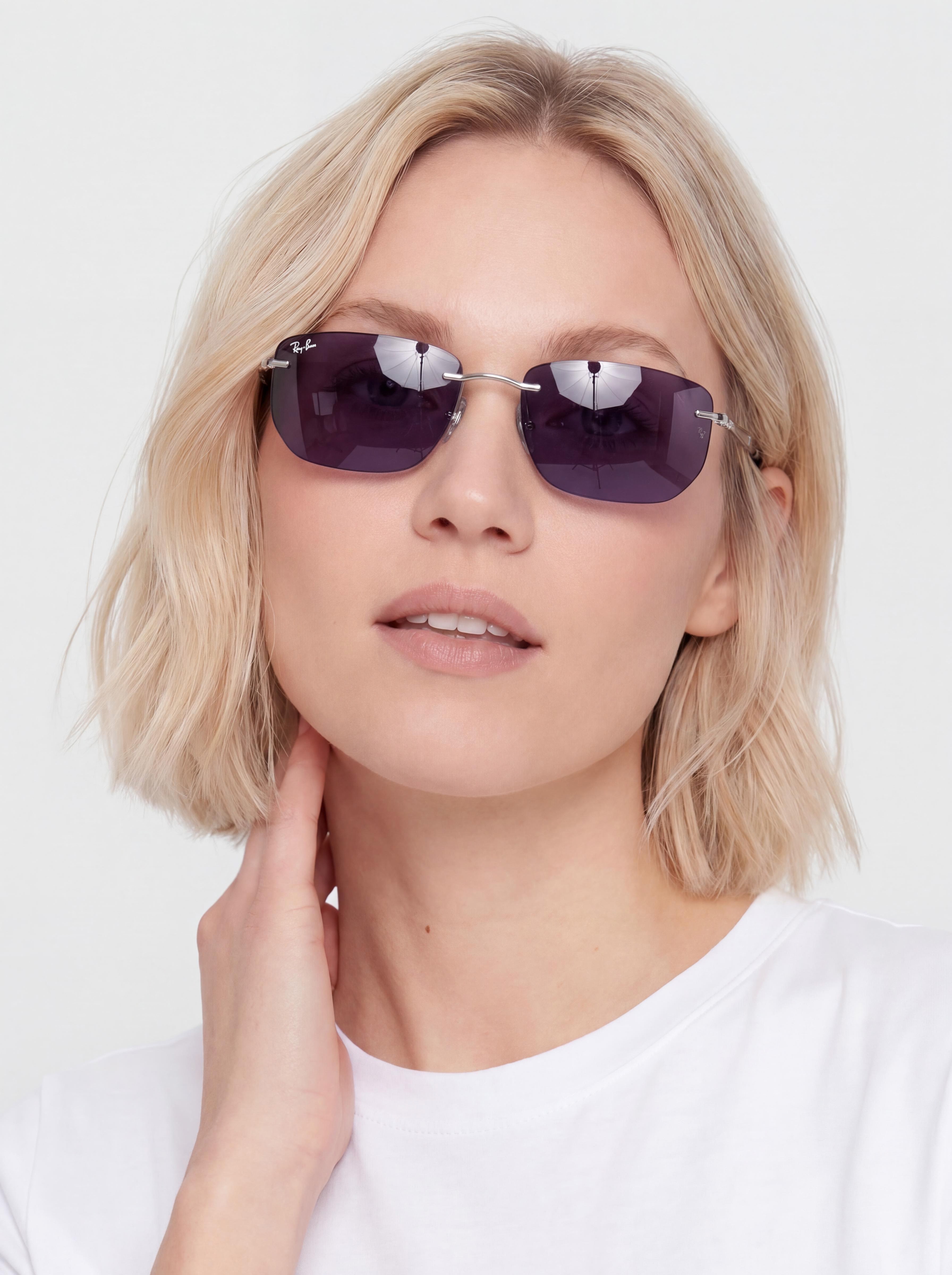 Sluneční brýle Ray-Ban Rb3768 Transitions Color Touch (polerowany srebrny/ametyst transitions)