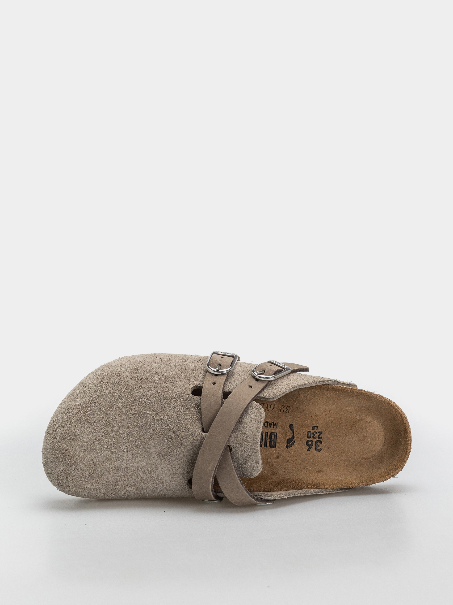 Plážovky Birkenstock Blair Suede Leather Narrow Wmn (taupe)