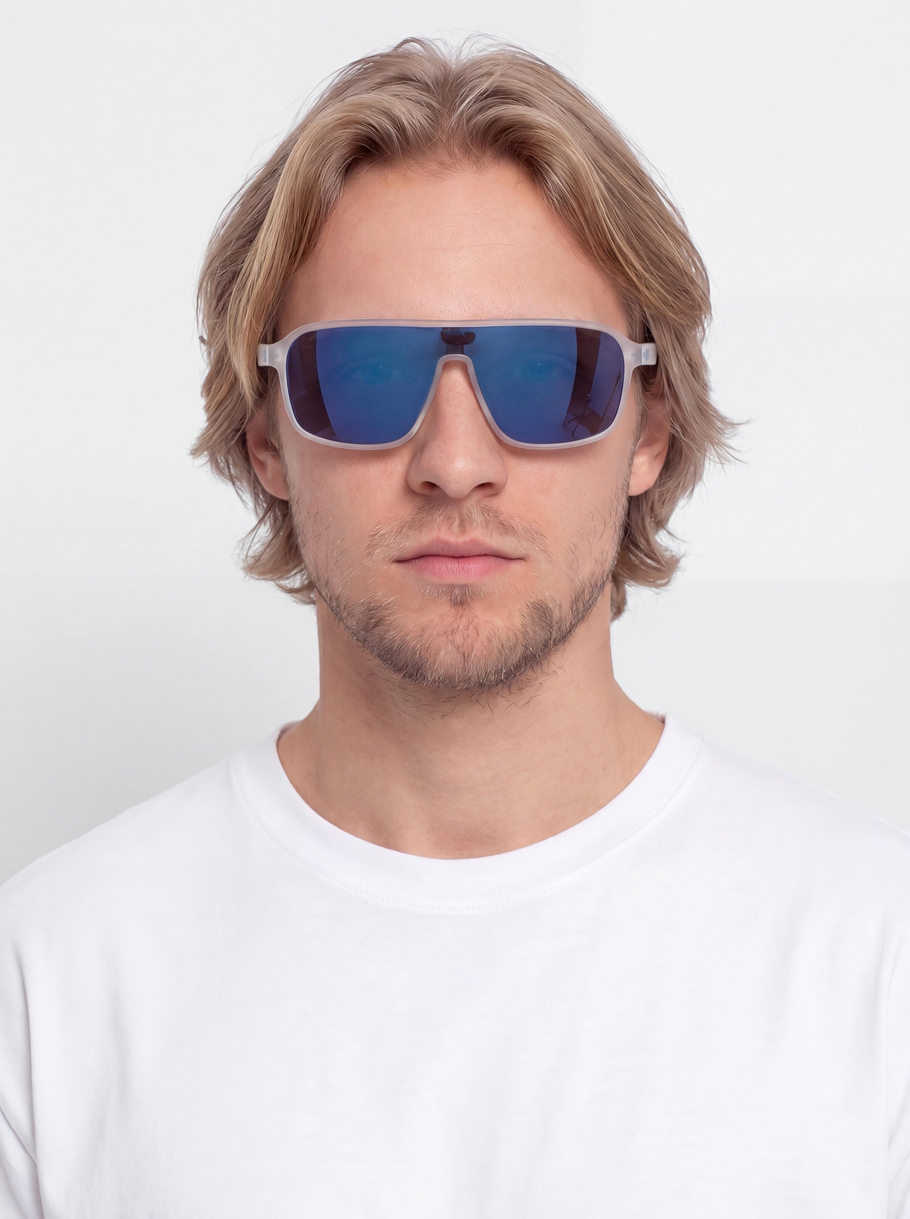 Sluneu010dnu00ed bru00fdle Nike Vintage Flyer (matte clear/blue mirror)