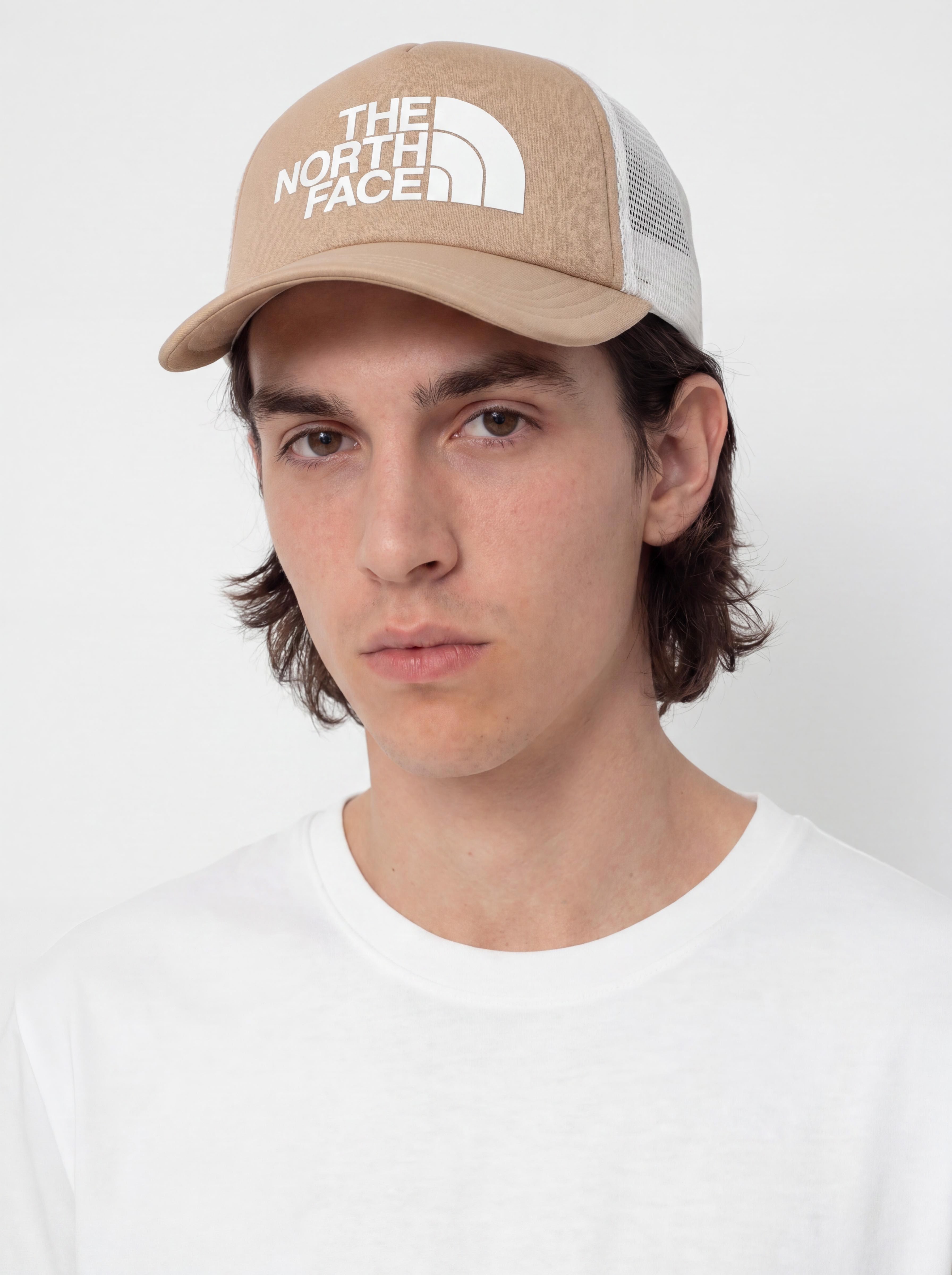 Kšiltovka  The North Face Tnf Logo Trucker (khaki stone/tnf white)