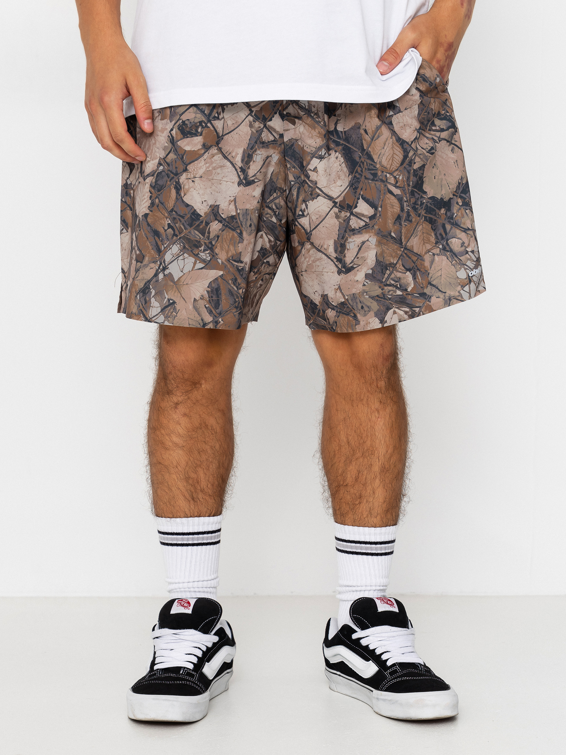 Kraťasy OBEY Travel (fence camo)