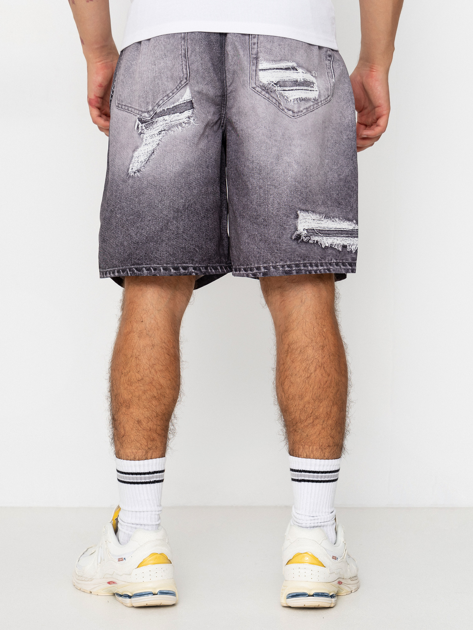 Kraťasy Wasted Paris Destroy Trompe L'Oeil Swimsuit (faded black)