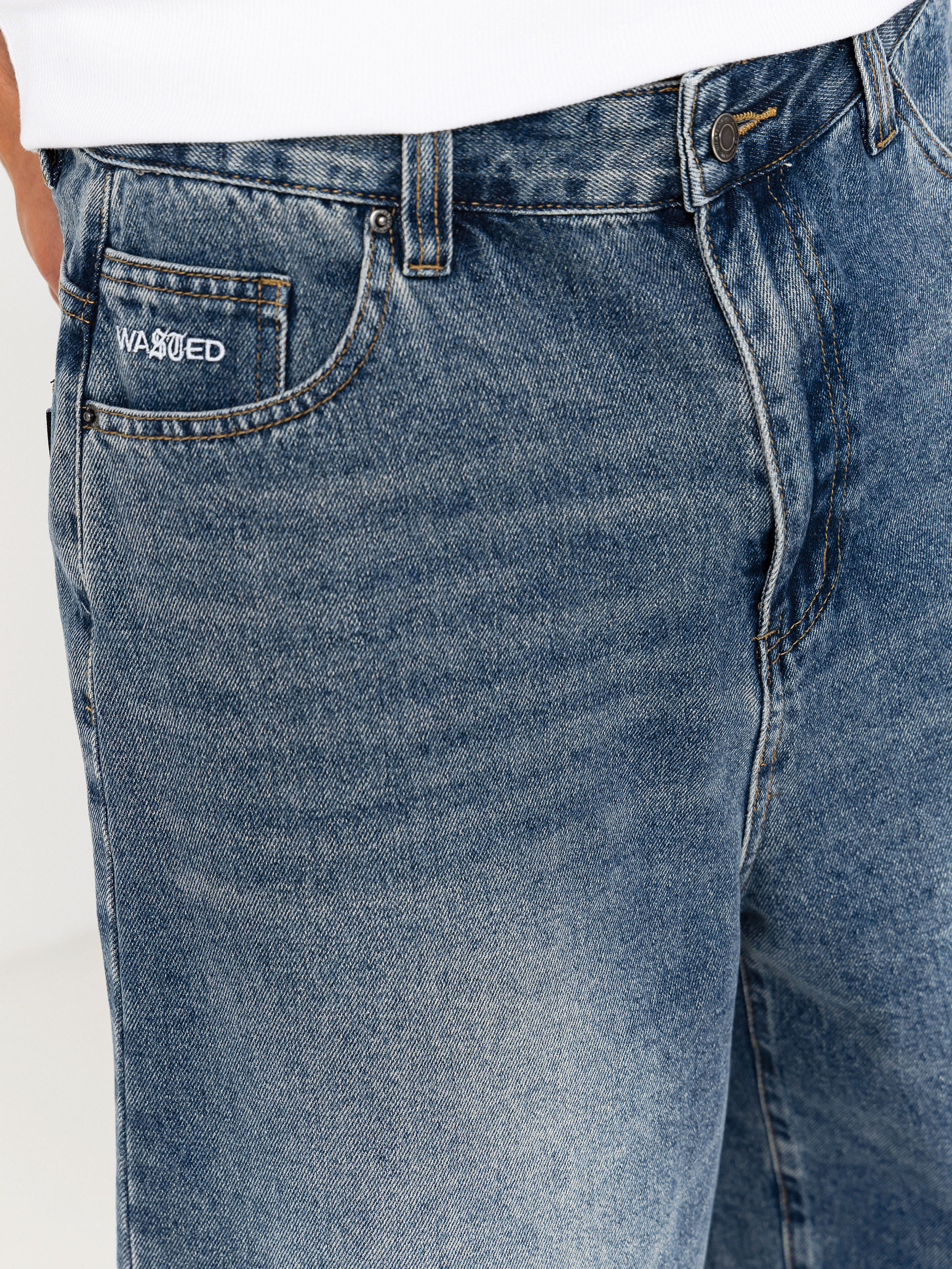Kraťasy Wasted Paris Faded Casper (vintage blue)